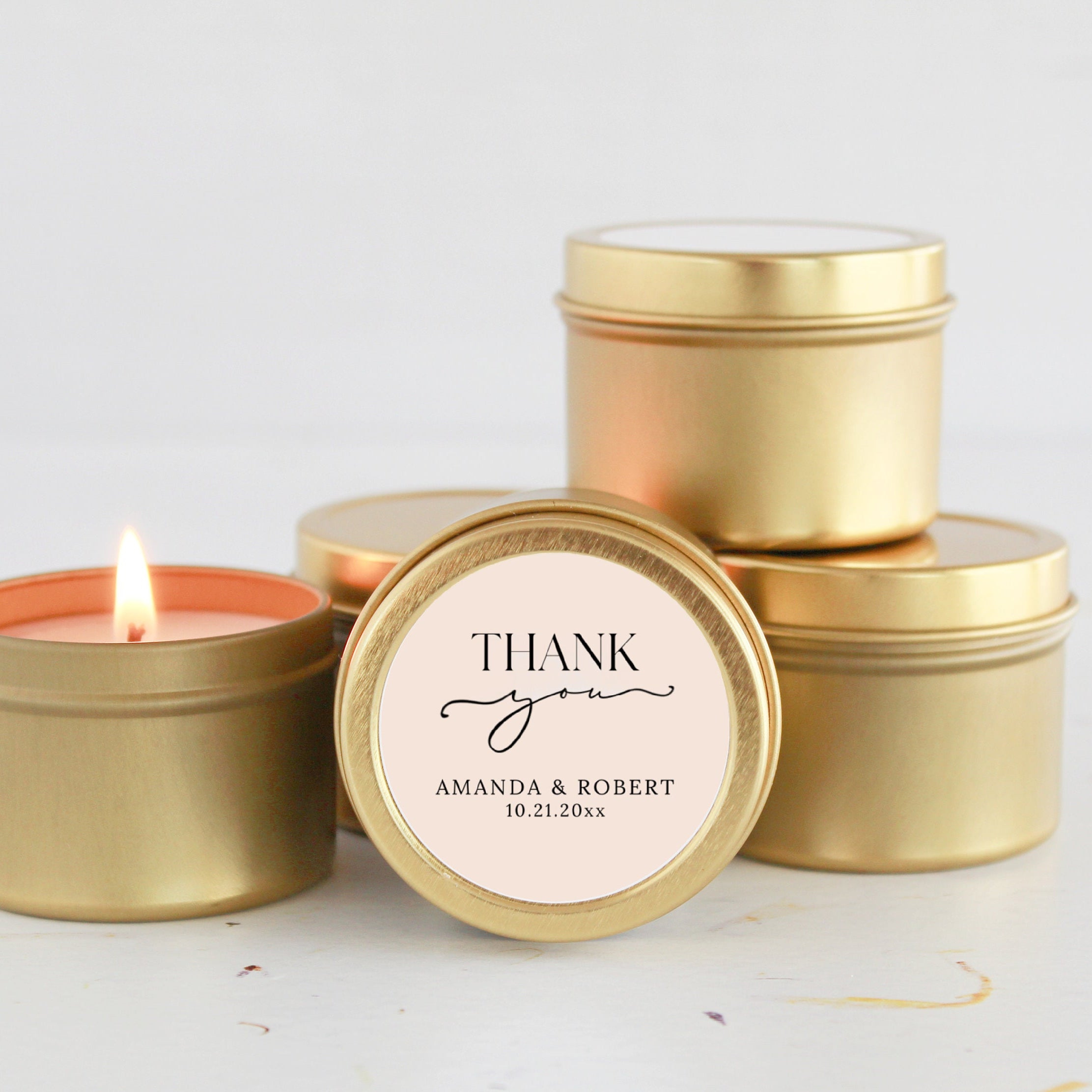 Thank You Tin Favor-Set Of 10