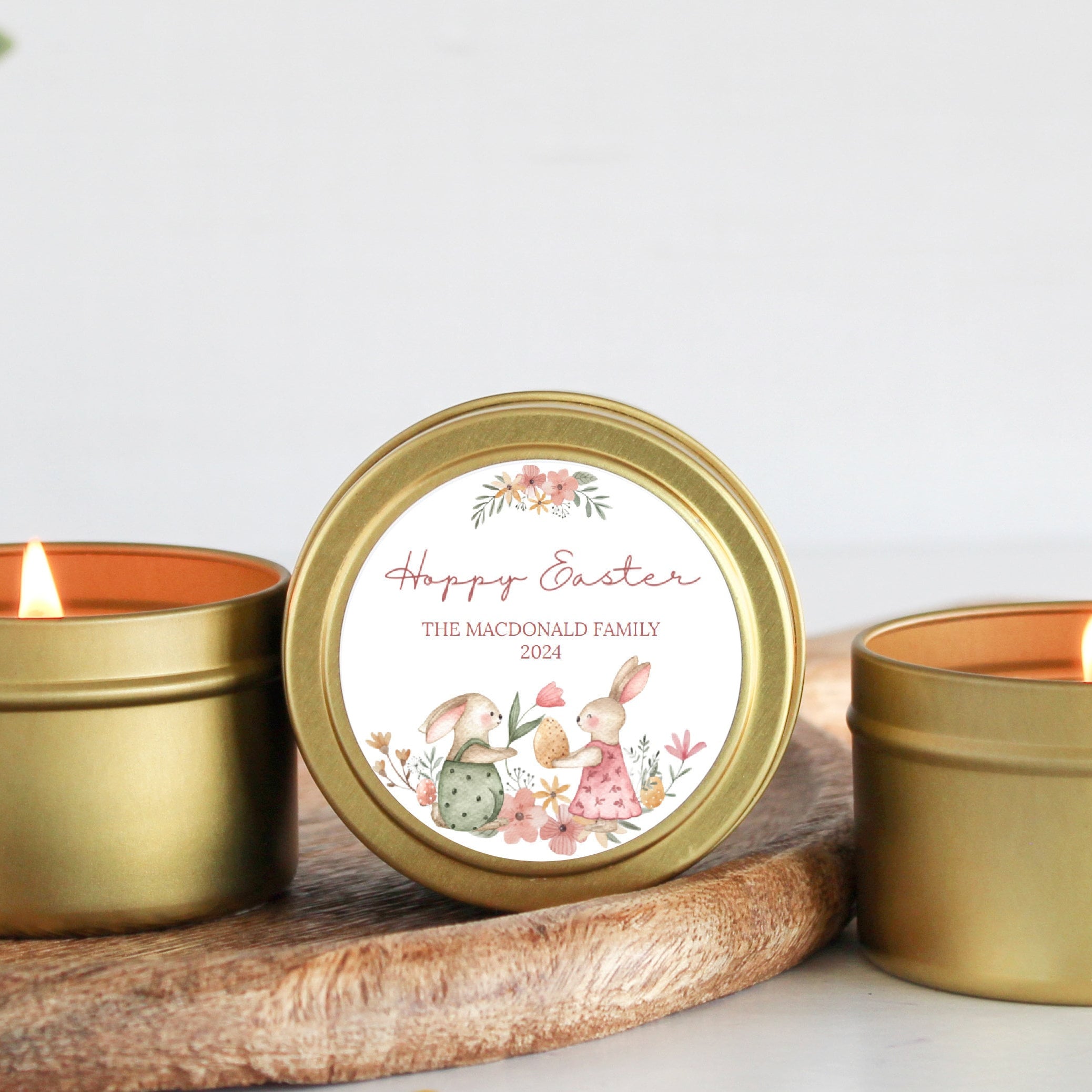 Hoppy Easter Candle Tins - Set of 10