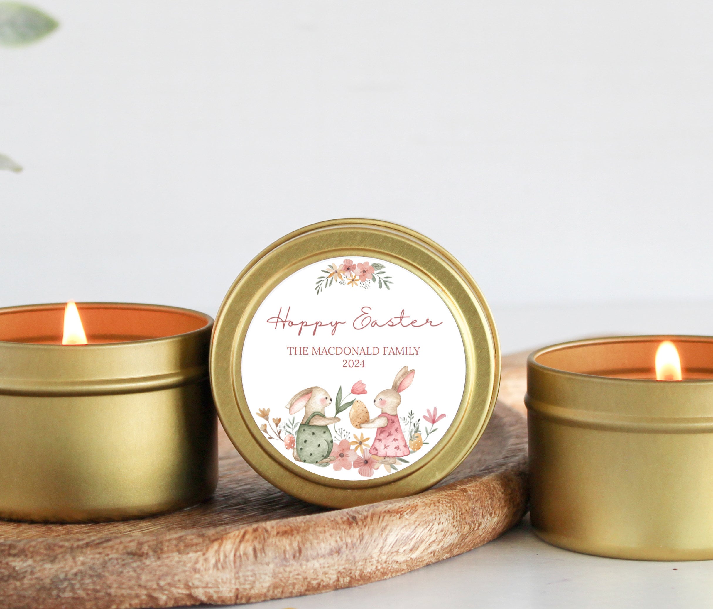 Hoppy Easter Candle Tins - Set of 10