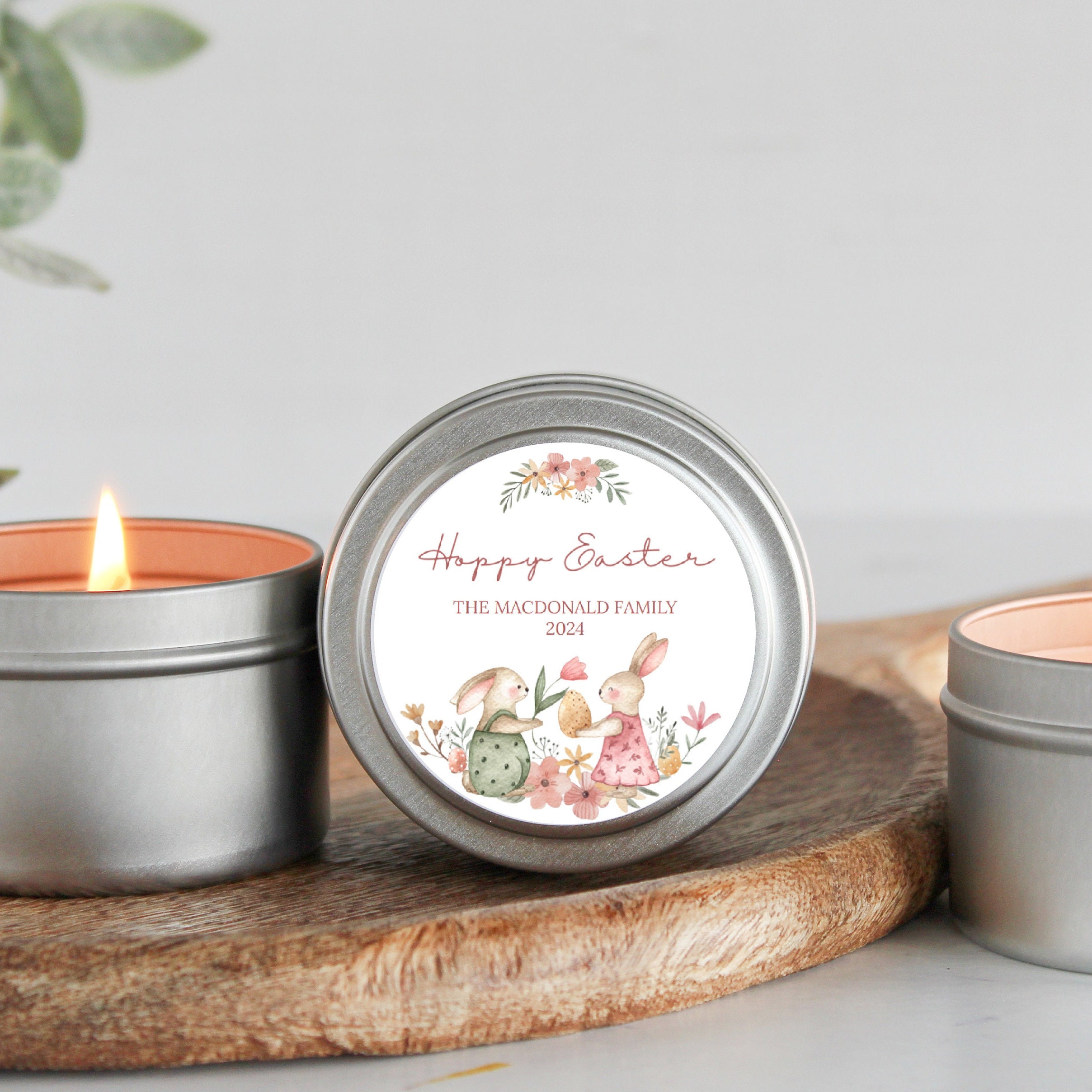 Hoppy Easter Candle Tins - Set of 10