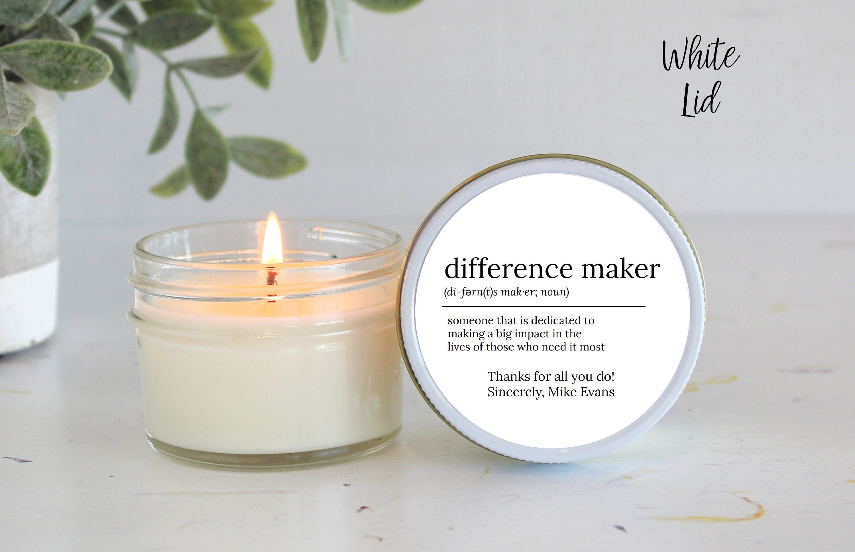 Difference Maker 4oz Candle Favors