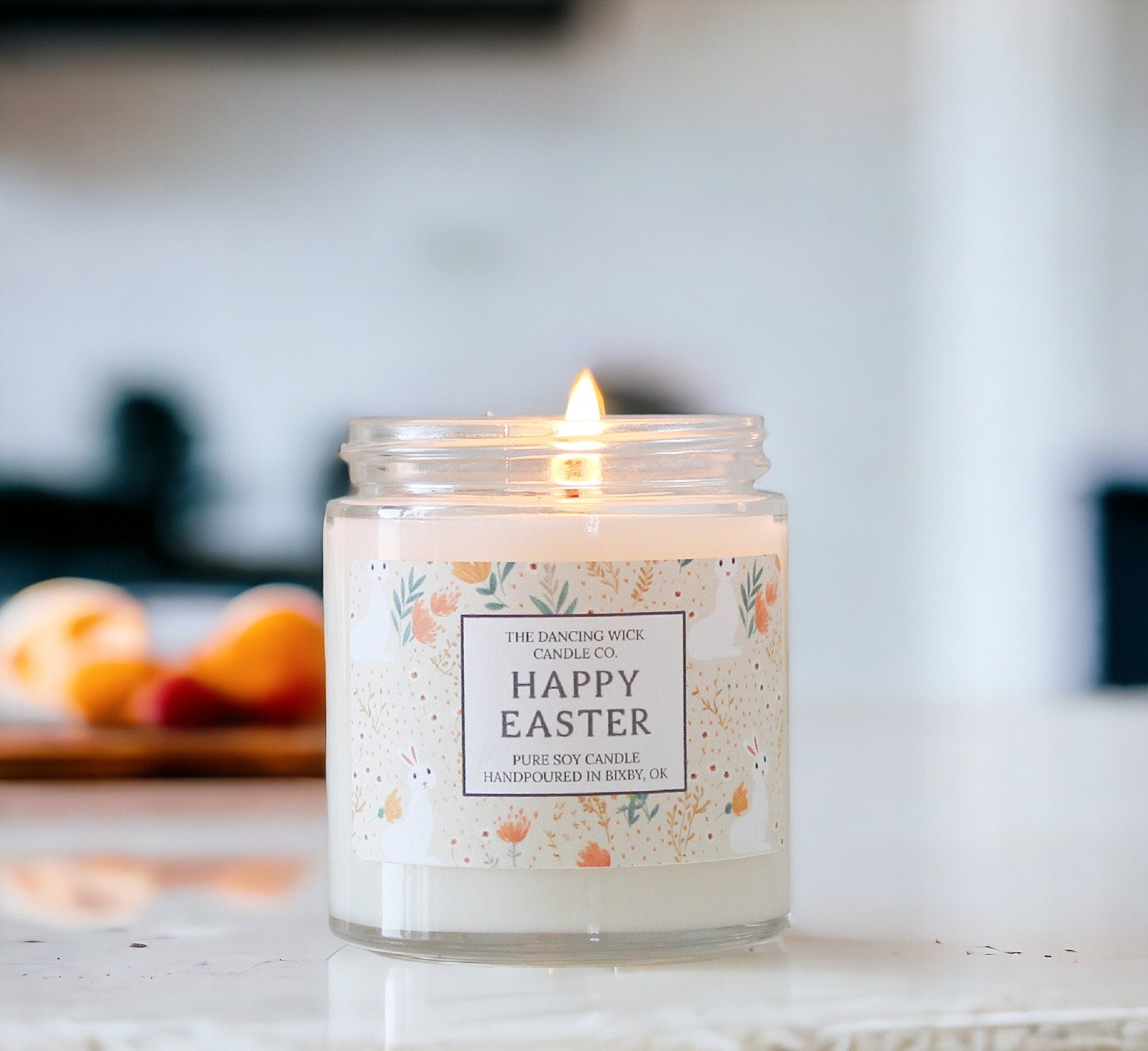Happy Easter Candle