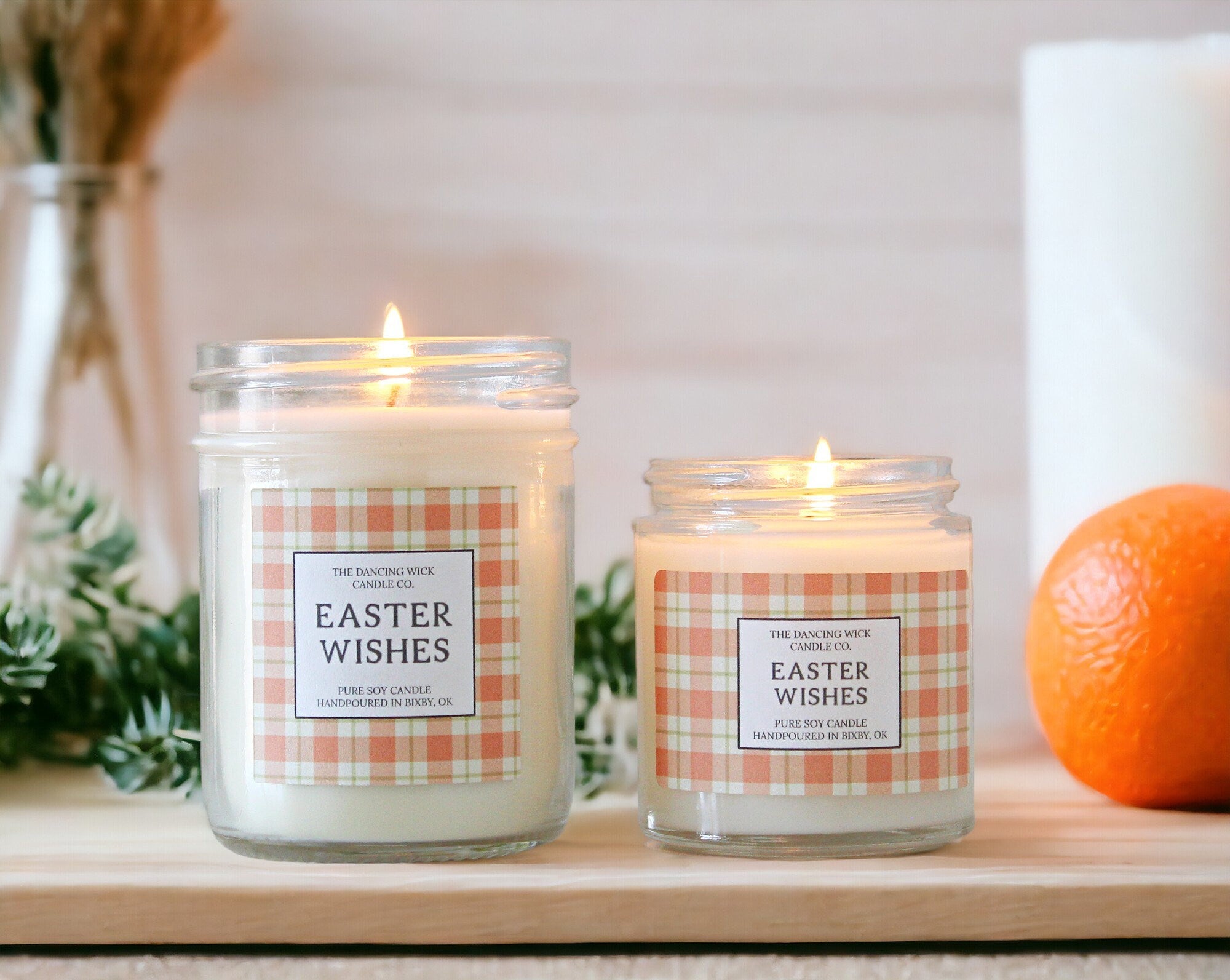 Easter Wishes Candle
