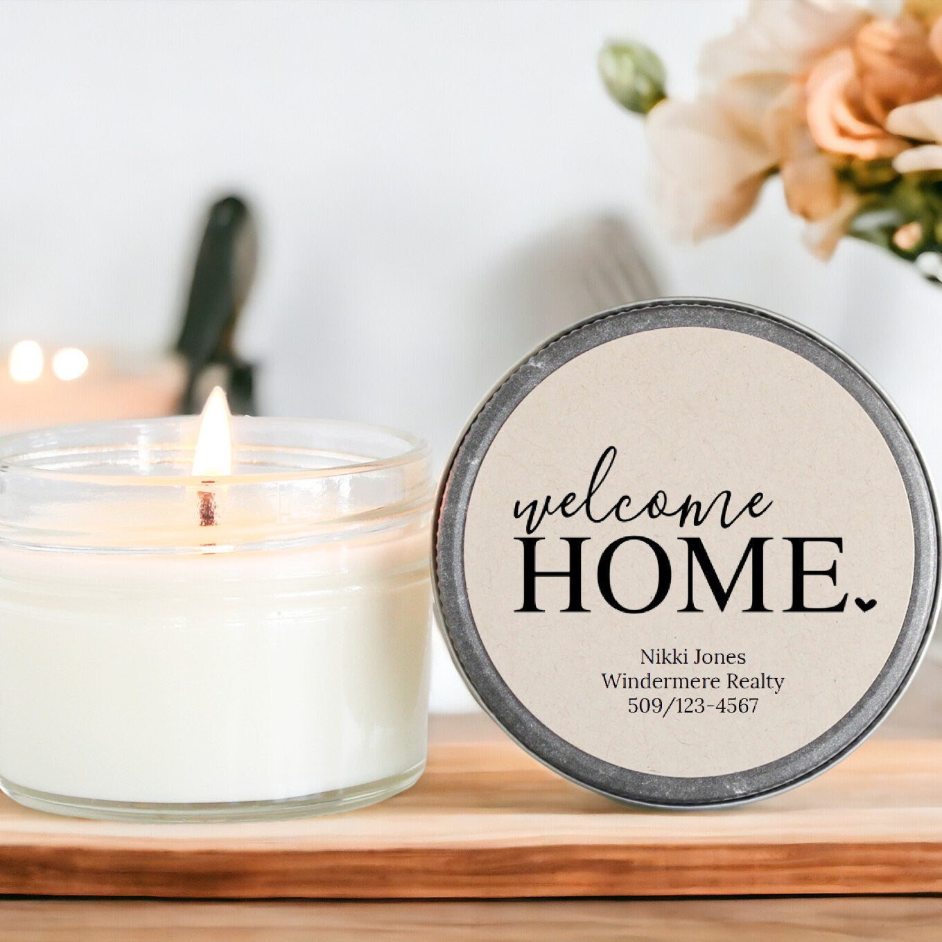 Welcome Home 4oz Candle Favors