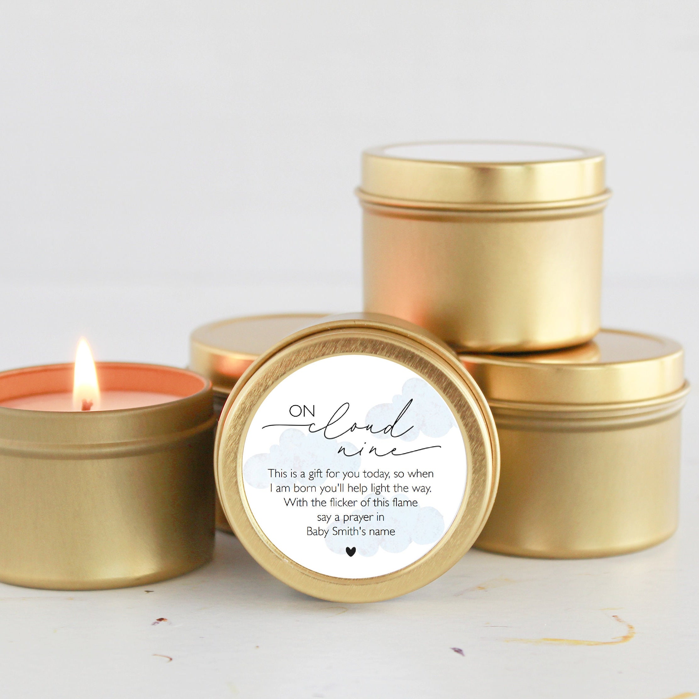 On Cloud Nine Tins - Set of 10