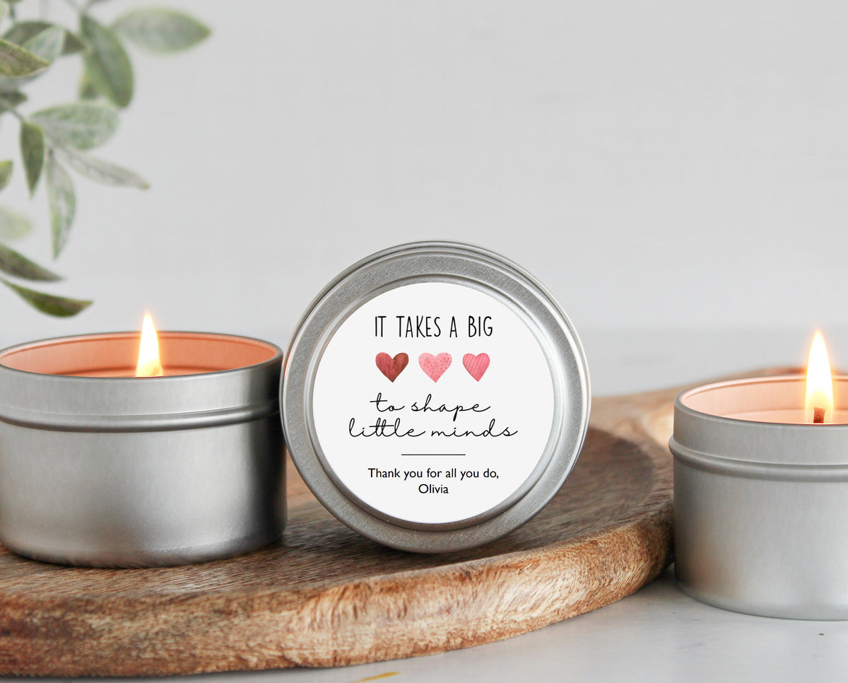 It Takes a Big Heart to Teach Little Minds Tins- Set of 10