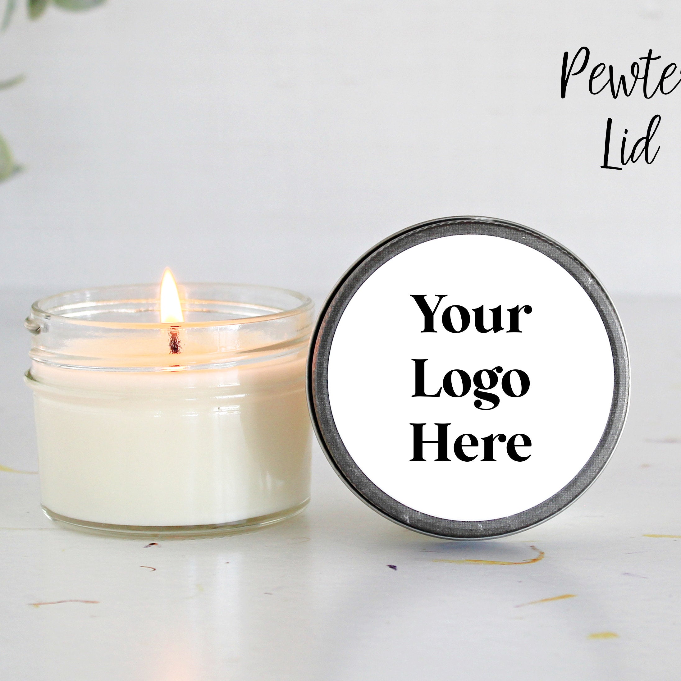 Corporate Logo 4oz Candle Favors