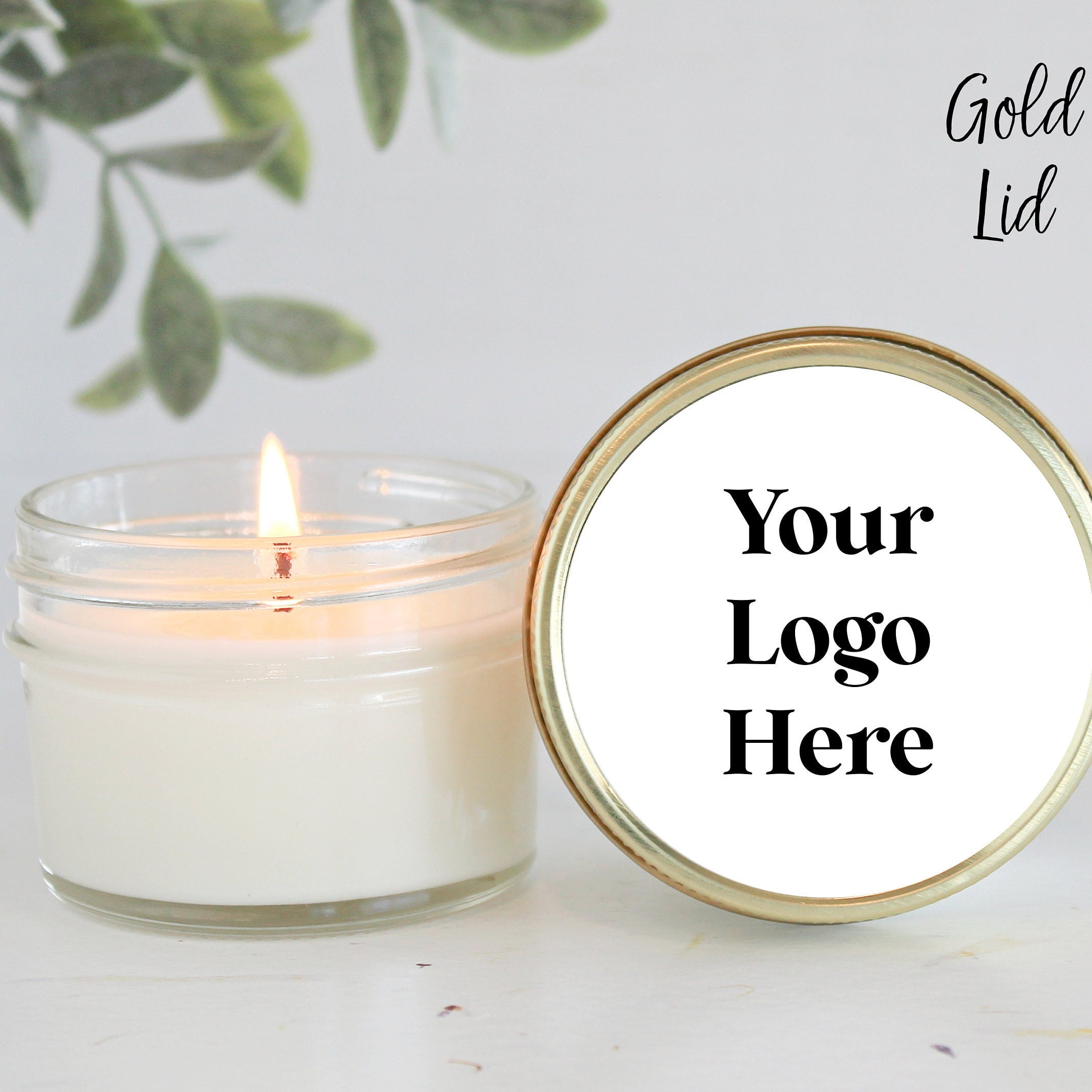 Corporate Logo 4oz Candle Favors