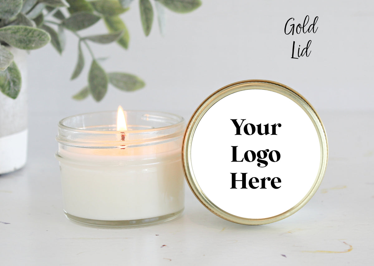 Corporate Logo 4oz Candle Favors