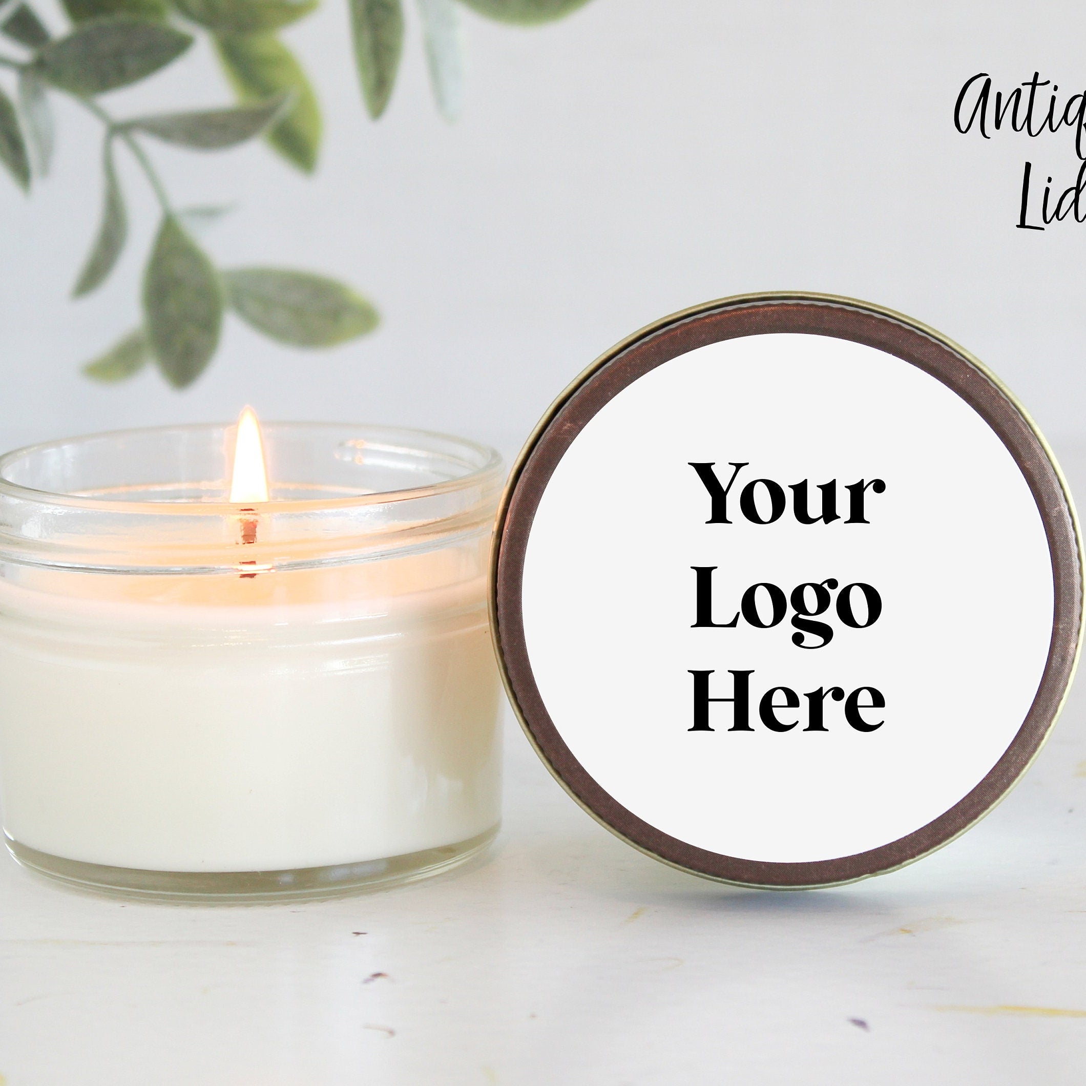 Corporate Logo 4oz Candle Favors