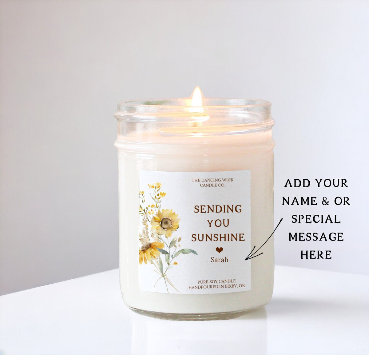Sending Sunshine Gift Candle