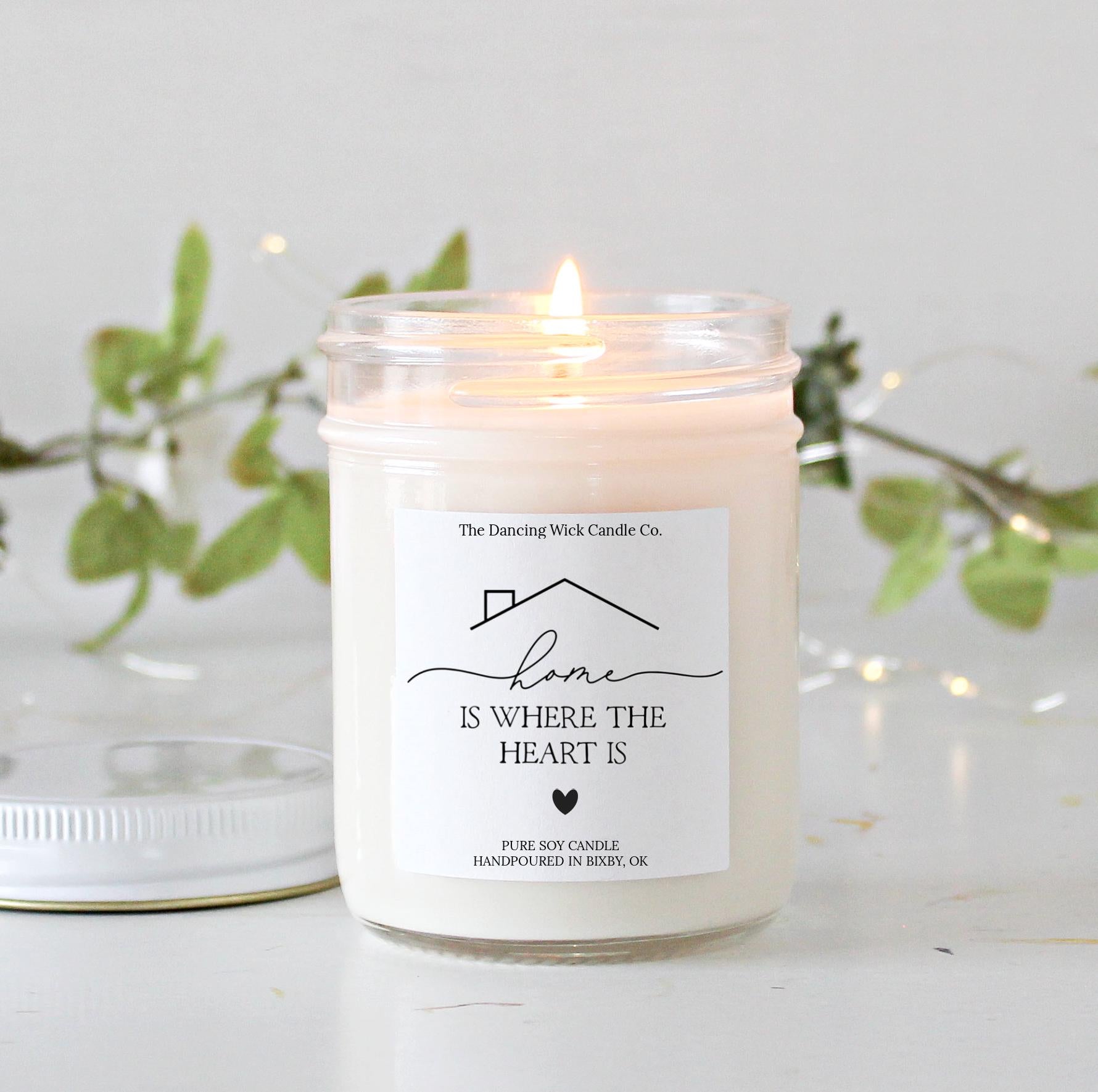 Home is Where the Heart Is Personalized Candle