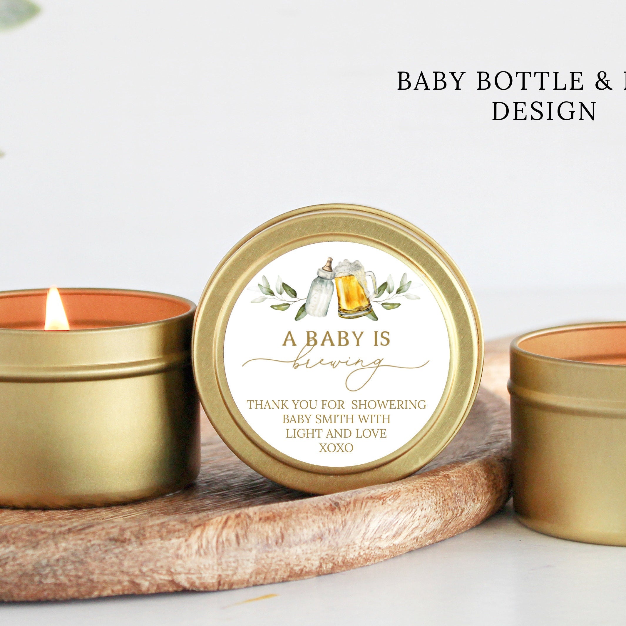 A Baby is Brewing Tins - Set of 10