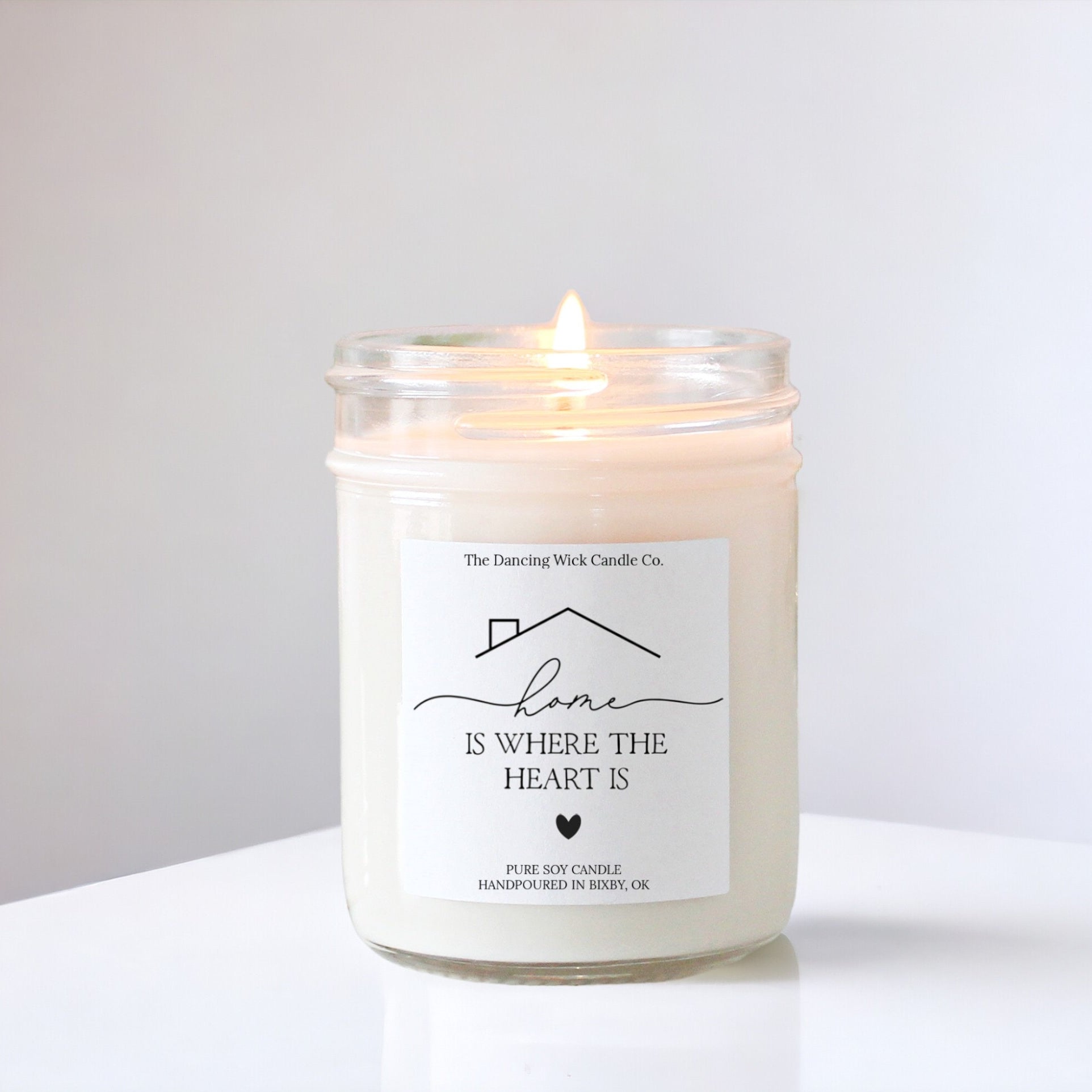 Home is Where the Heart Is Personalized Candle