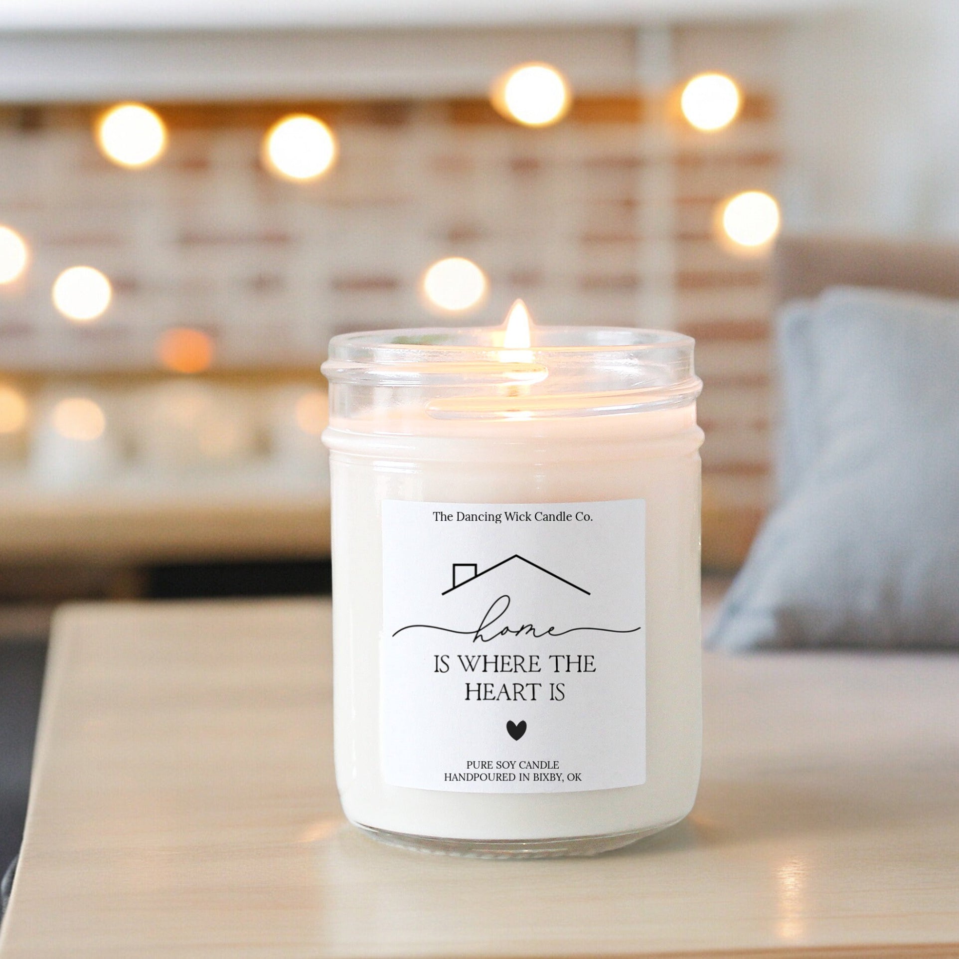 Home is Where the Heart Is Personalized Candle