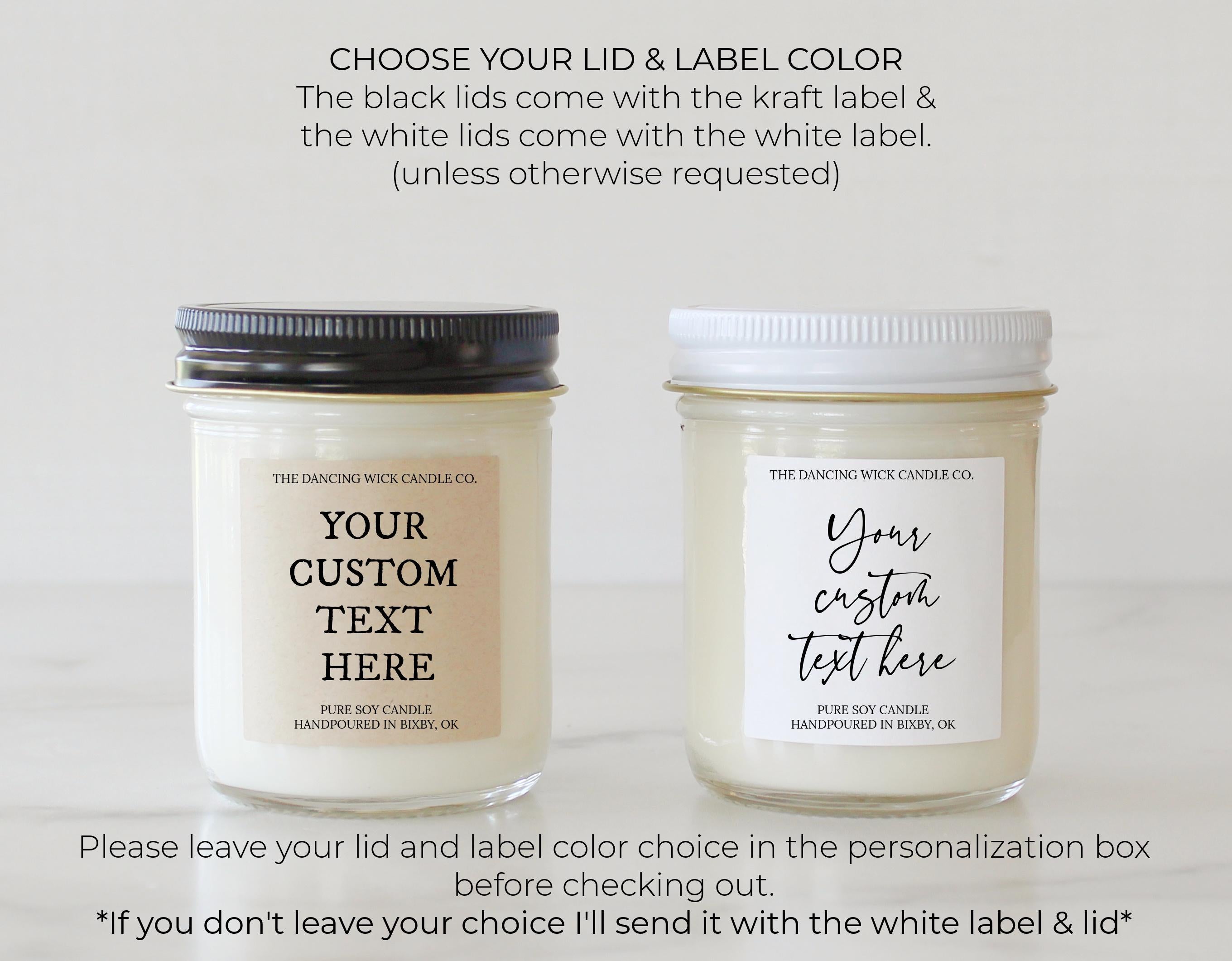 Your Own Custom Text Candle