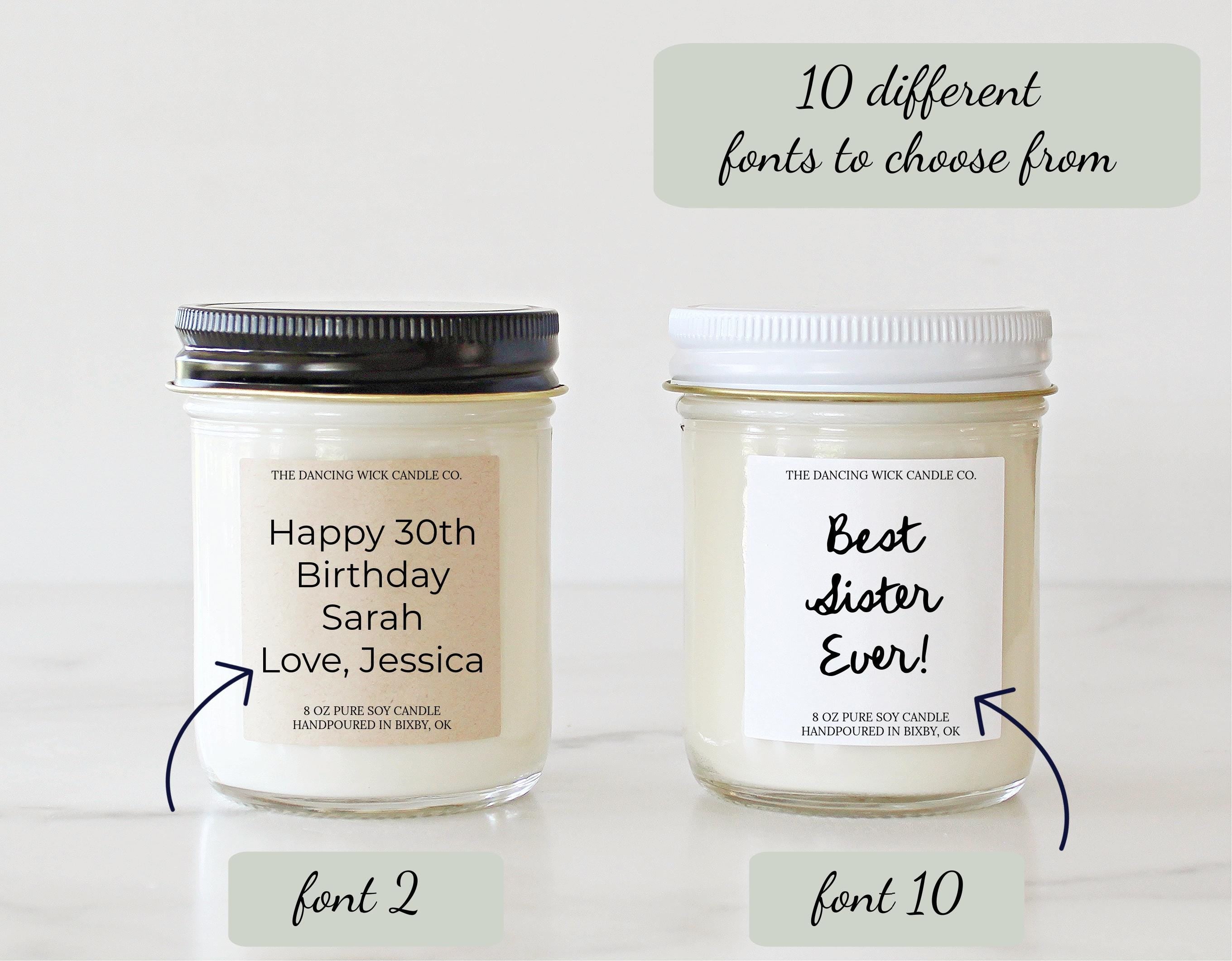 Your Own Custom Text Candle