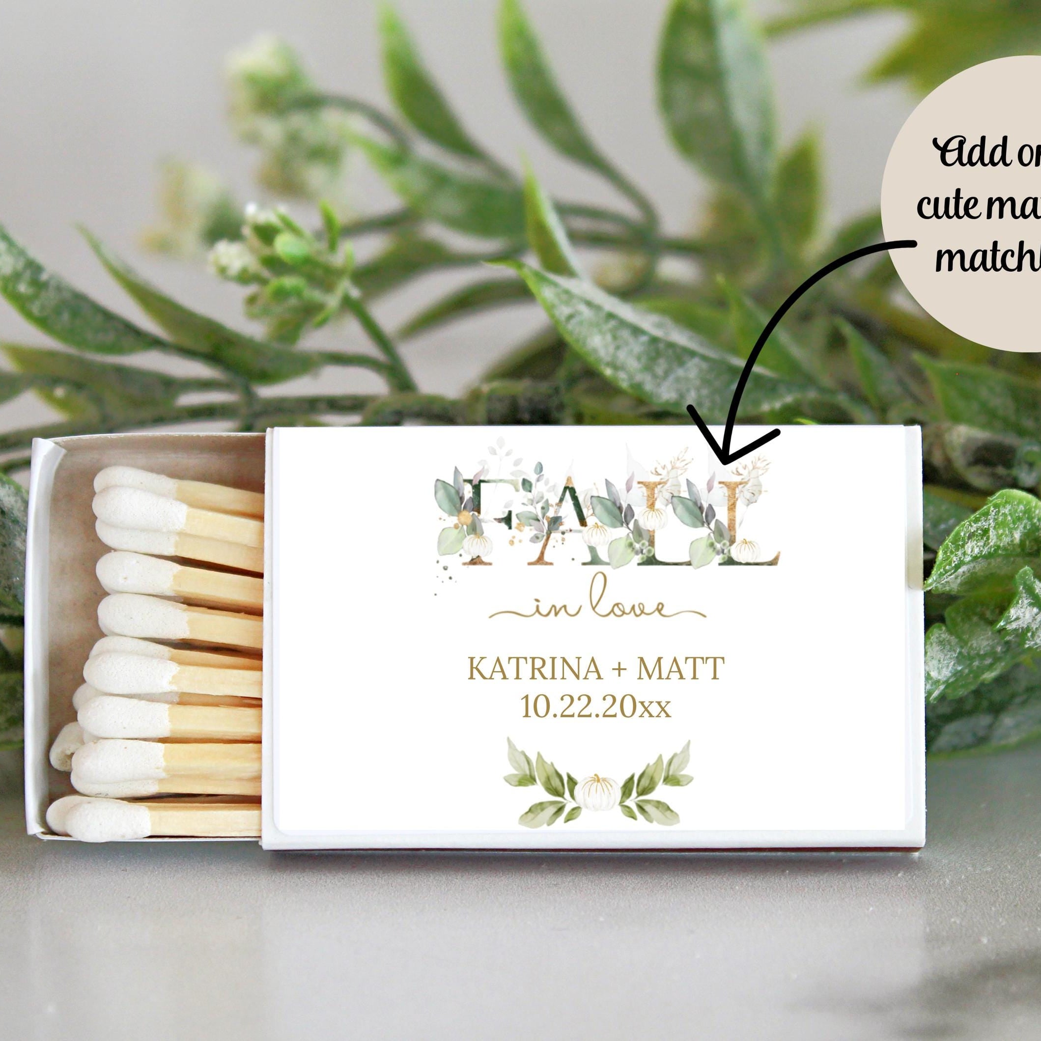 Fall In Love Wedding Tins - Set of 10