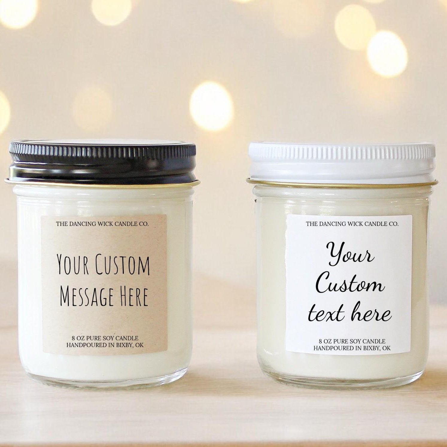 Your Own Custom Text Candle
