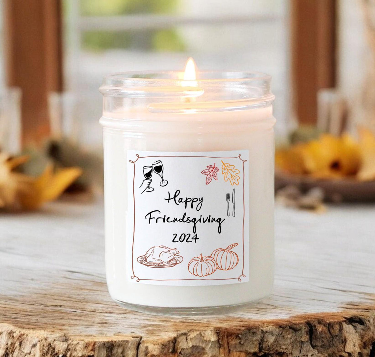 Happy Friendsgiving Candle