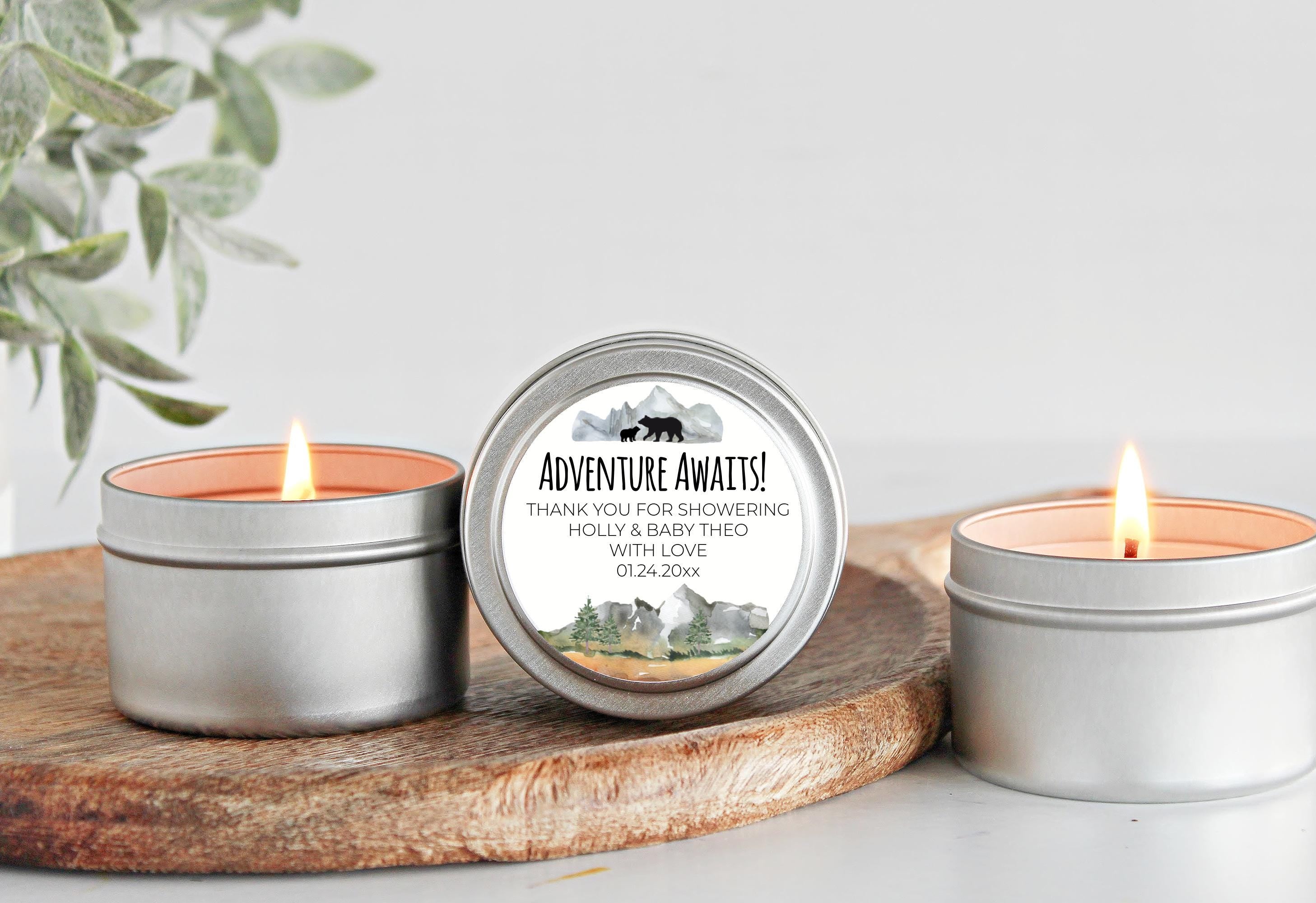 Let the Adventure Begin Baby Shower Favors Tins-Set Of 10
