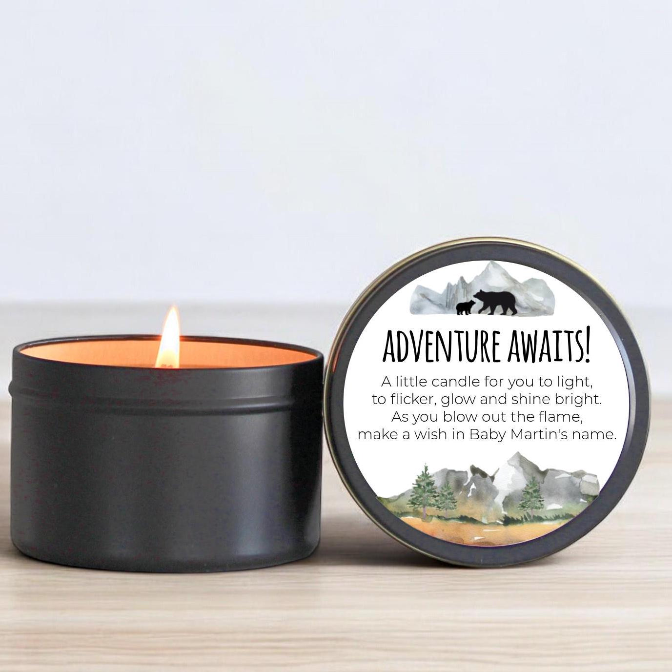 Let the Adventure Begin Baby Shower Favors Tins-Set Of 10
