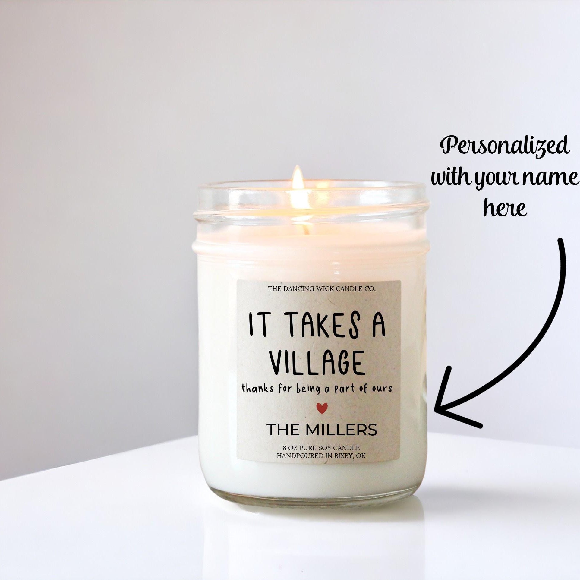 It Takes a Village Candle Gift