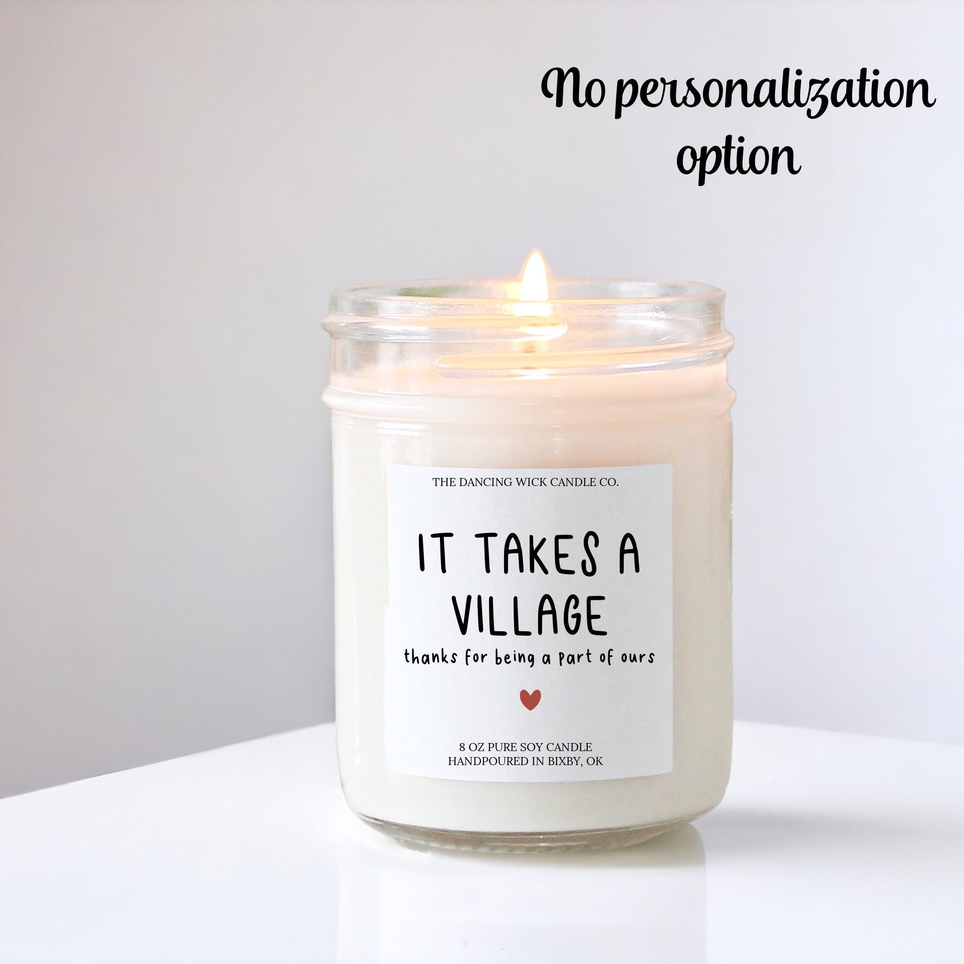 It Takes a Village Candle Gift