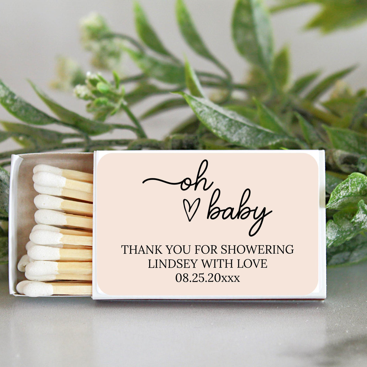 BULK Baby Shower Matches / SET OF 10 / Custom Matches / Baby Shower Favors / Personalized Shower Favors / Custom Party Favors / Unique Favor