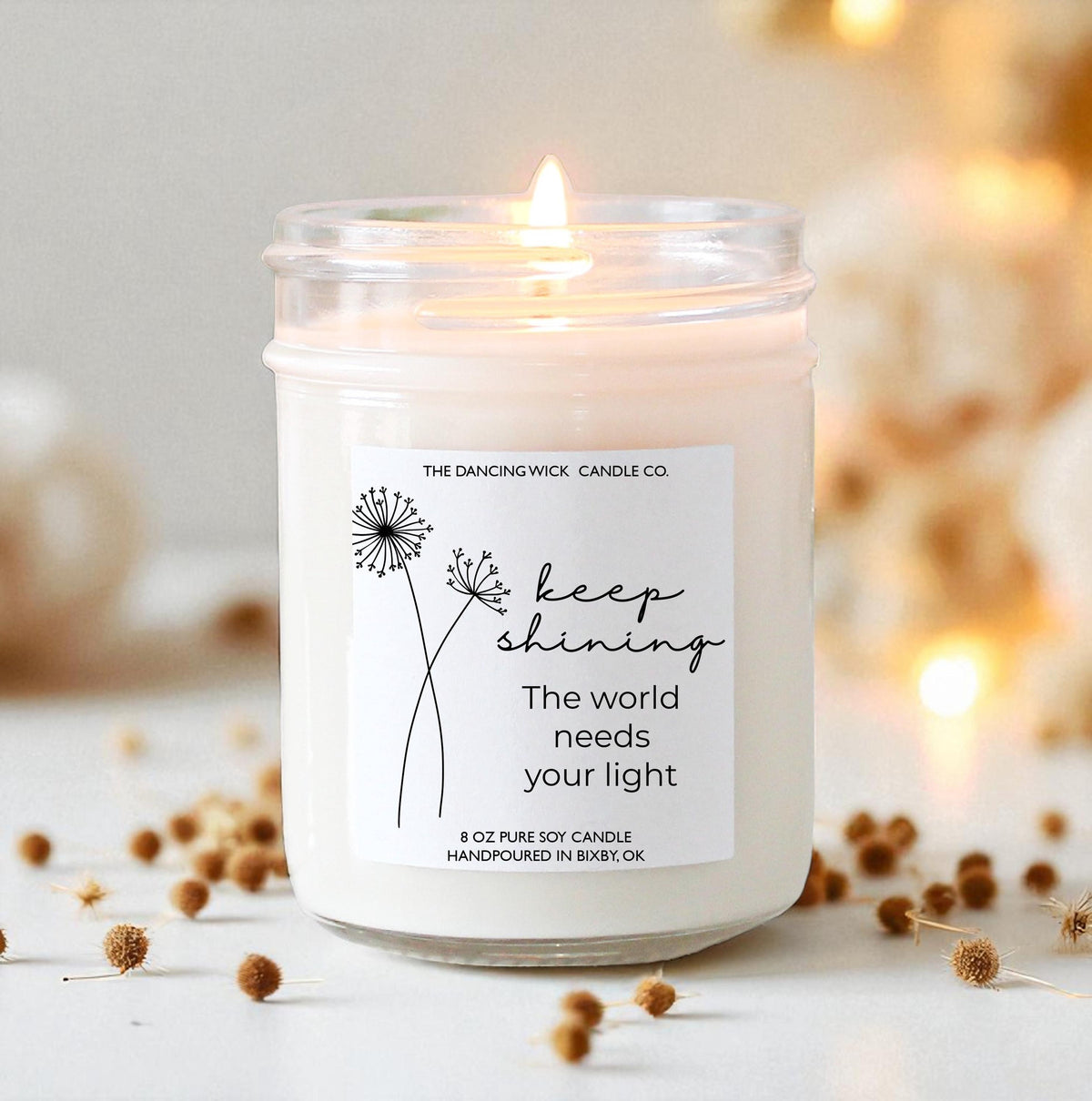 Keep Shining Candle