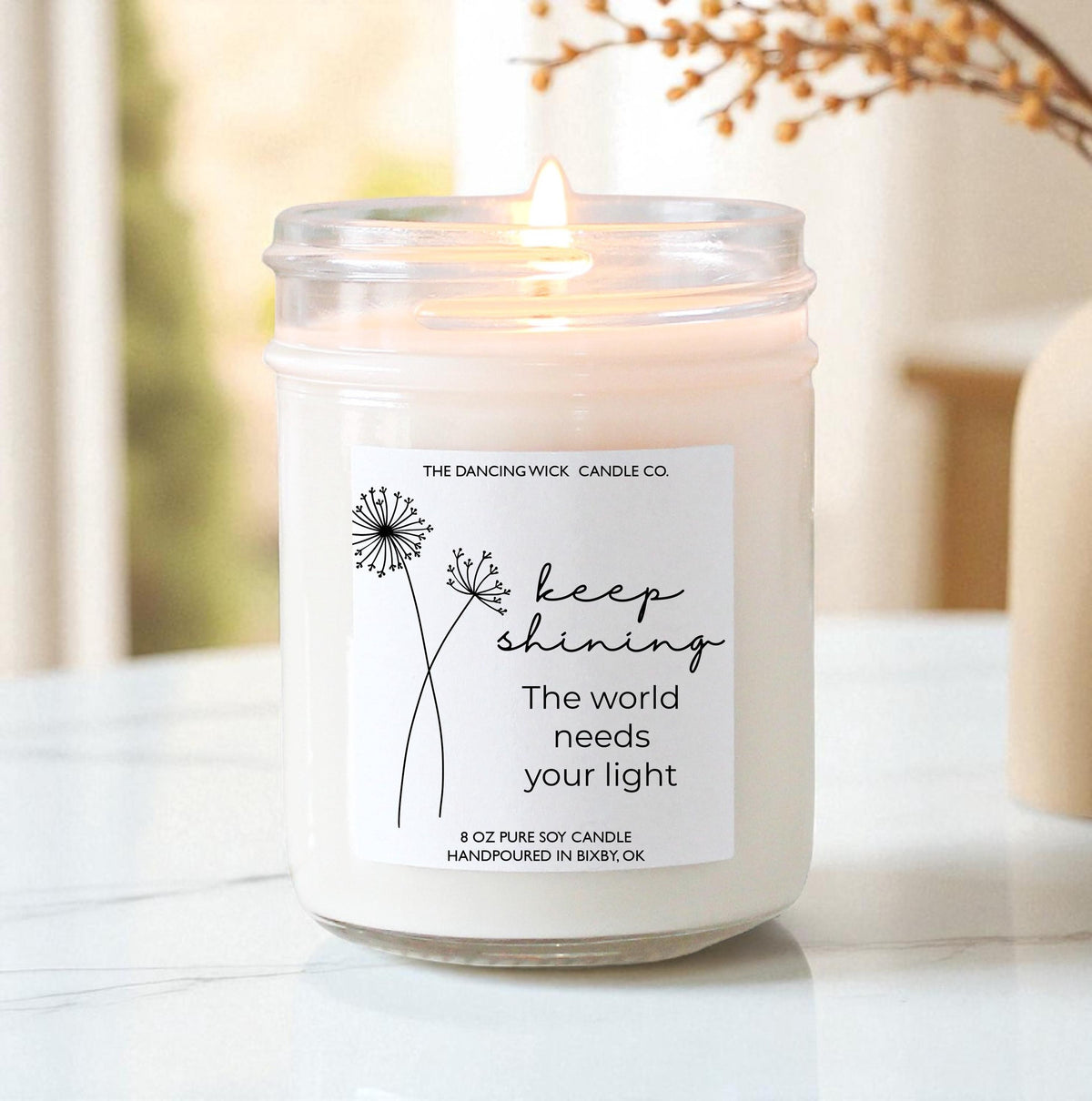 Keep Shining Candle