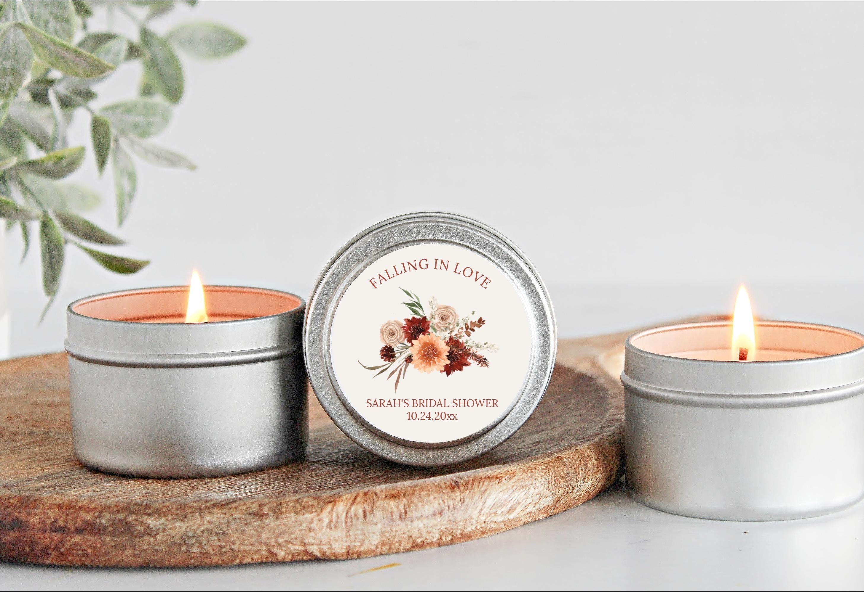 Boho Terracotta Falling in Love Favors Set of 10 Tins