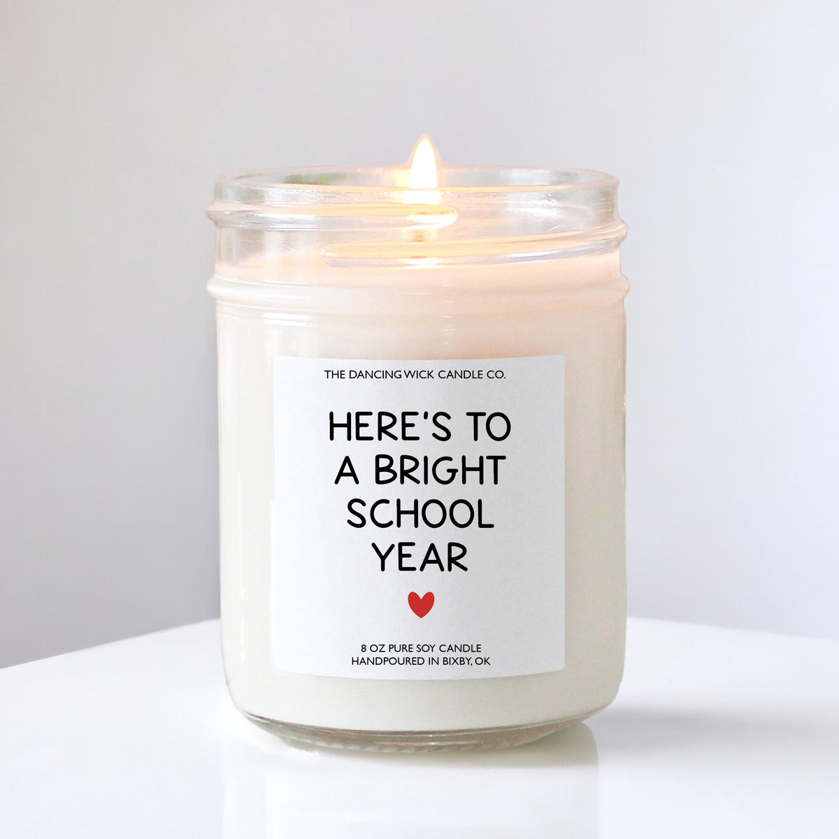 Here’s to a Bright School Year Candle