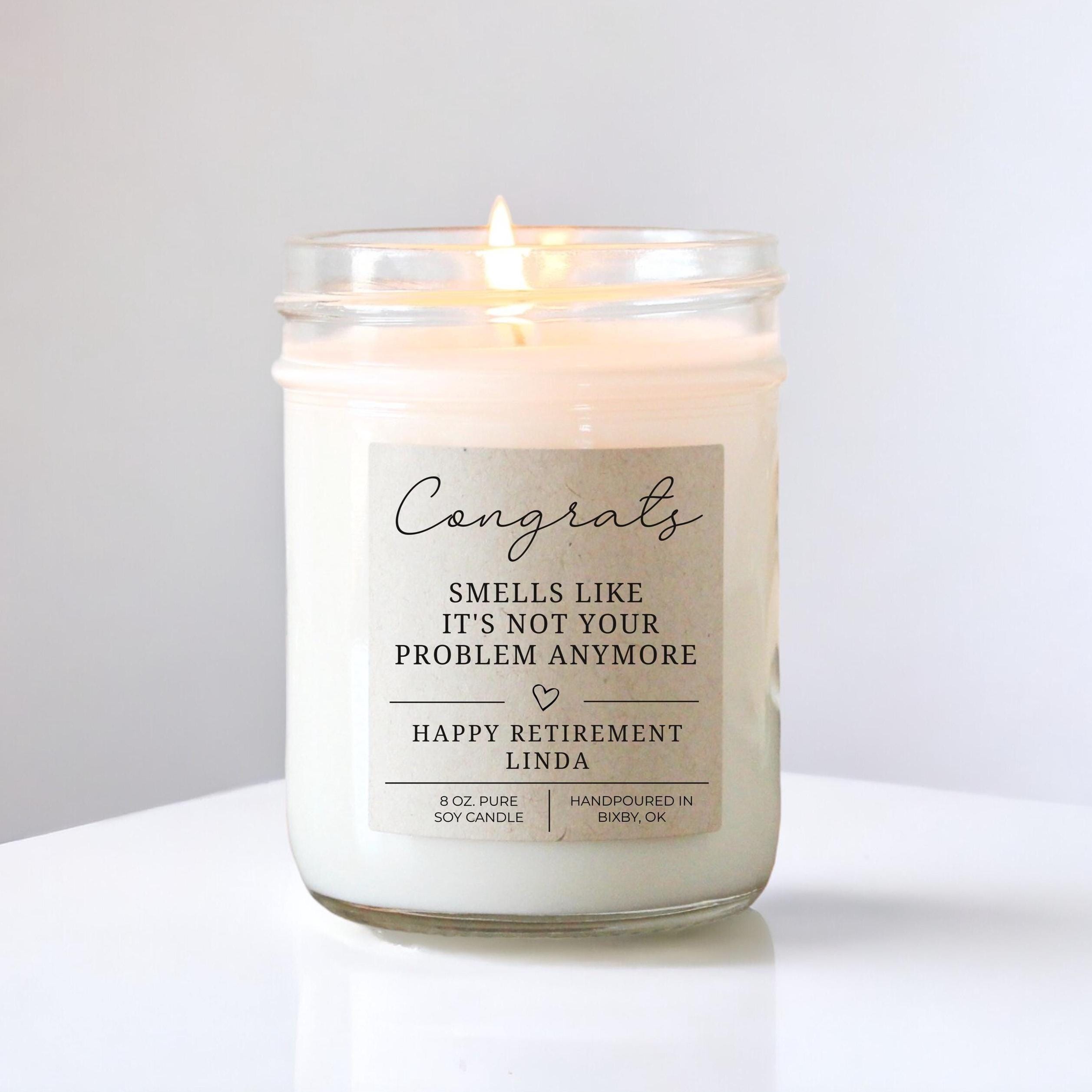 Funny Retirement Candle