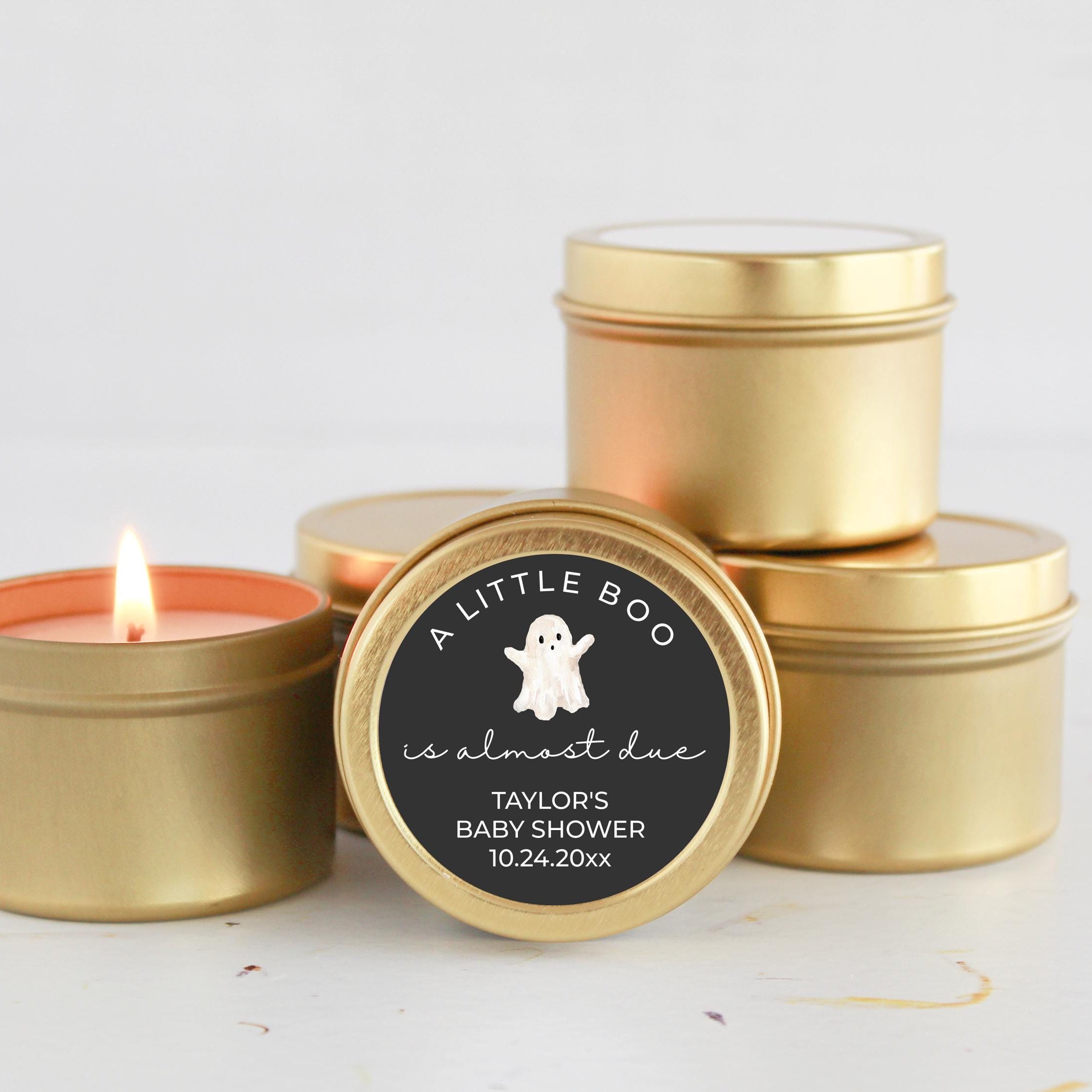 Little Boo Baby Shower Tins Favors
