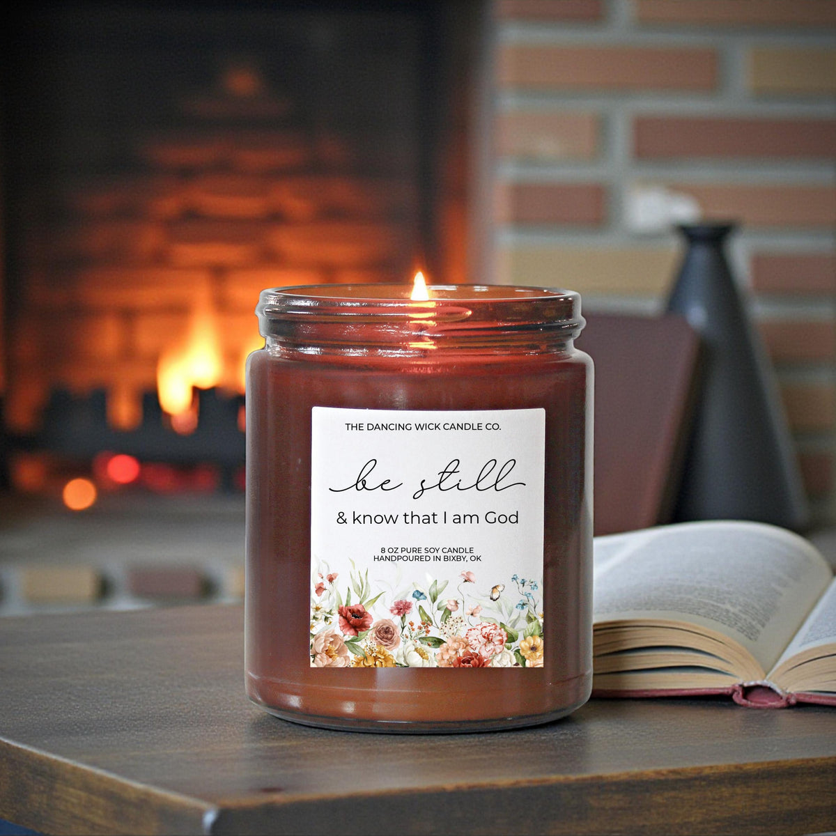 Be Still & Know That I Am God Candle Amber