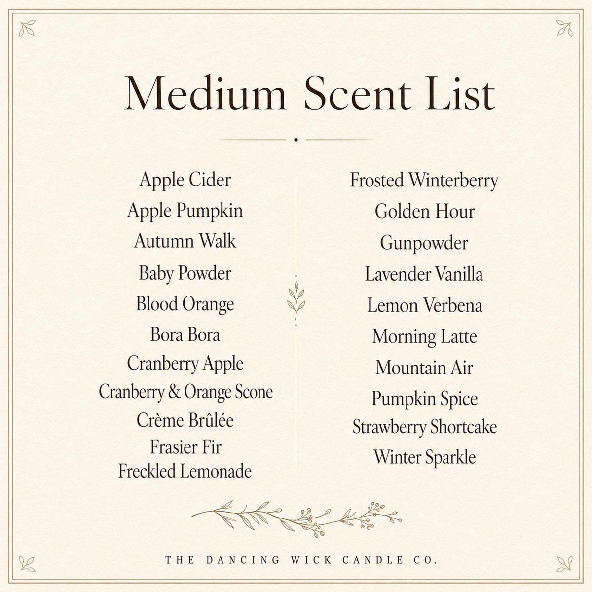 TDW Amber Fall Candle