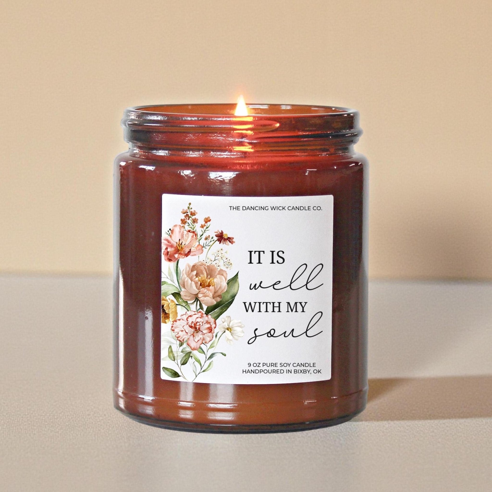 It Is Well With My Soul Candle Amber - The Dancing Wick