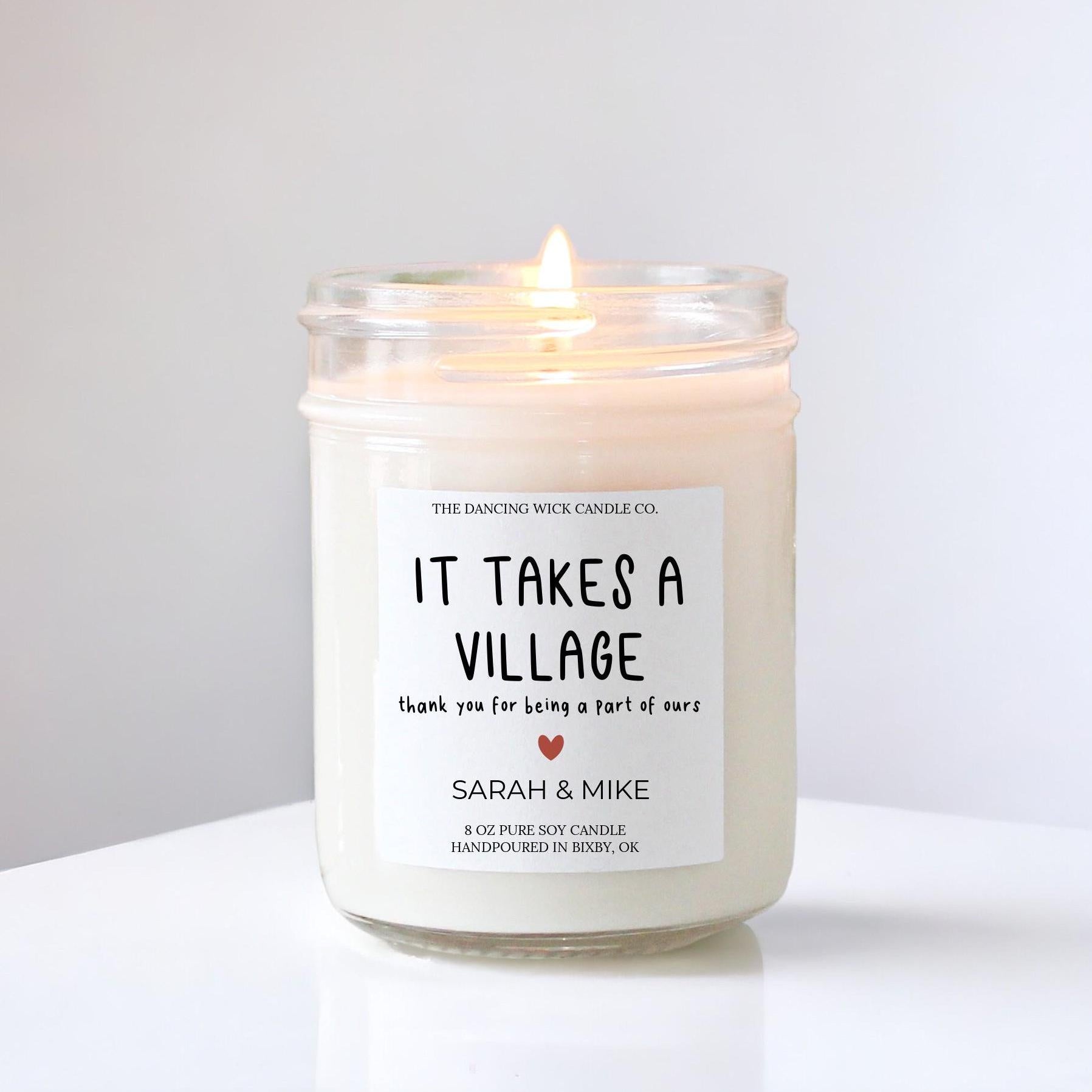 It Takes a Village Candle Gift - The Dancing Wick
