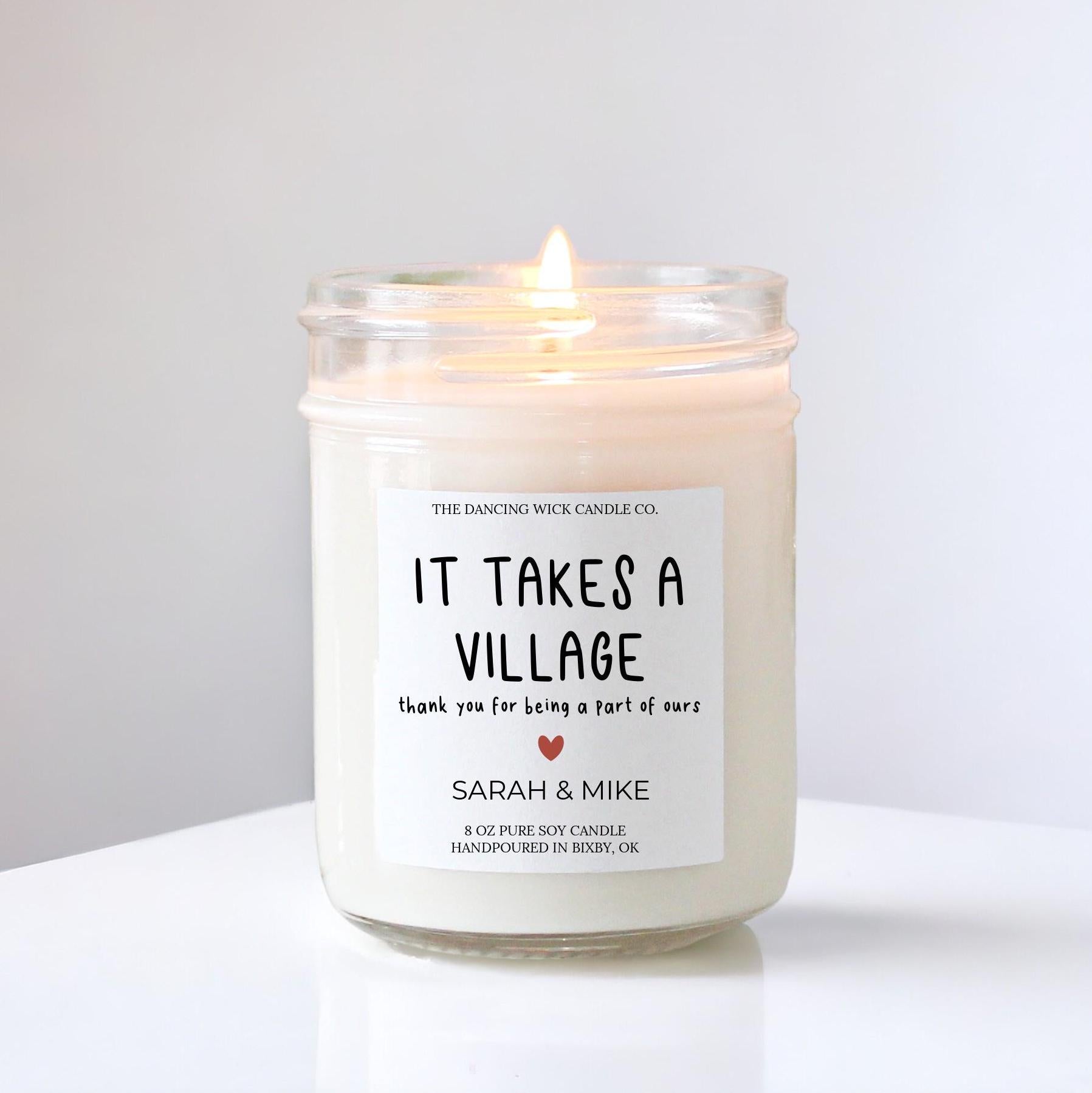 It Takes a Village Candle Gift - The Dancing Wick
