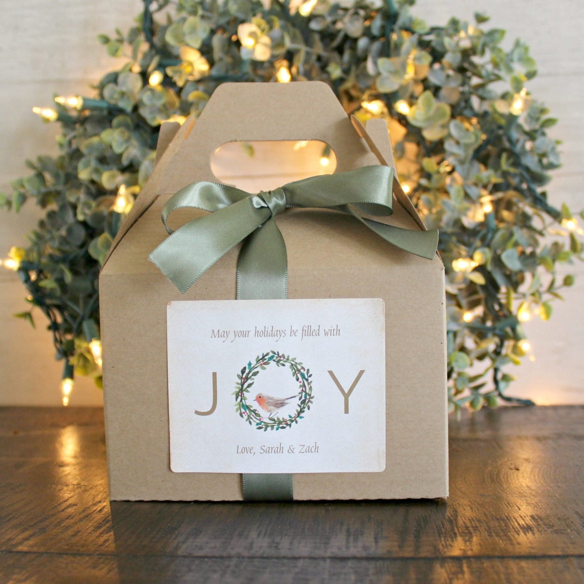 Joy Christmas Candle - The Dancing Wick