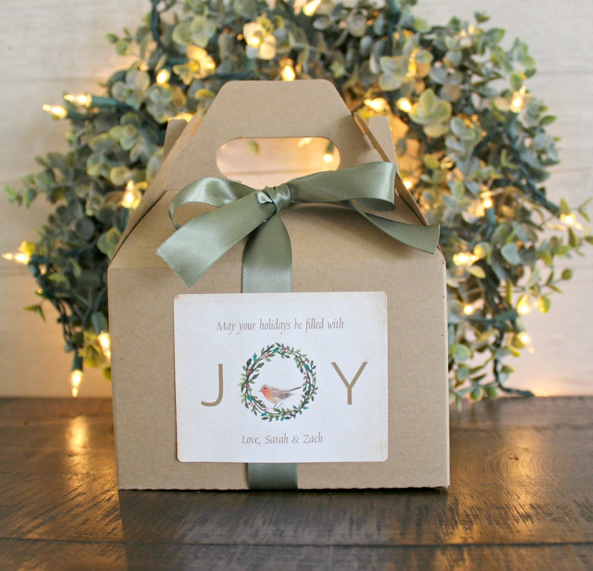 Joy Christmas Candle - The Dancing Wick
