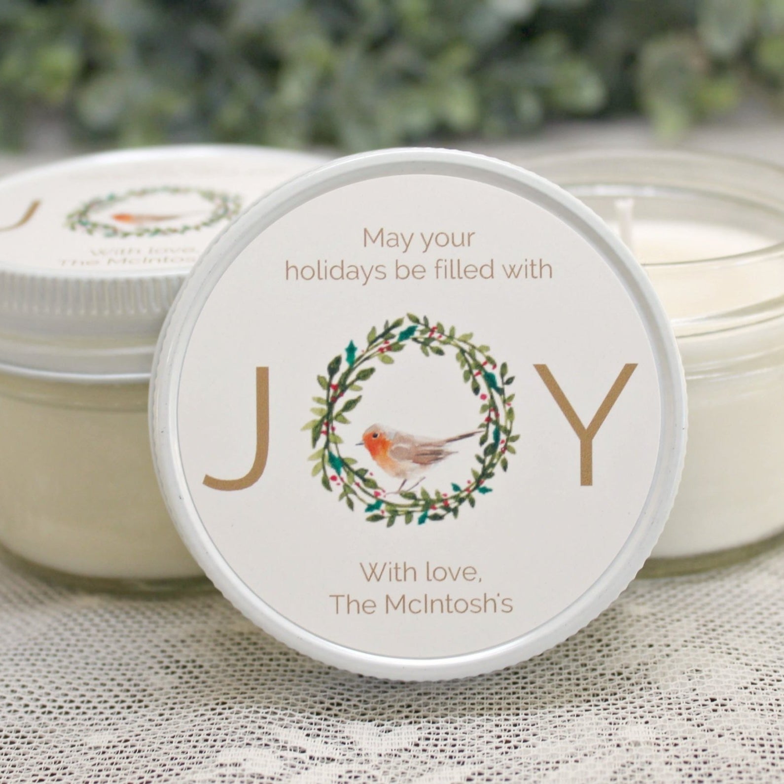 Joy Christmas Favor - The Dancing Wick