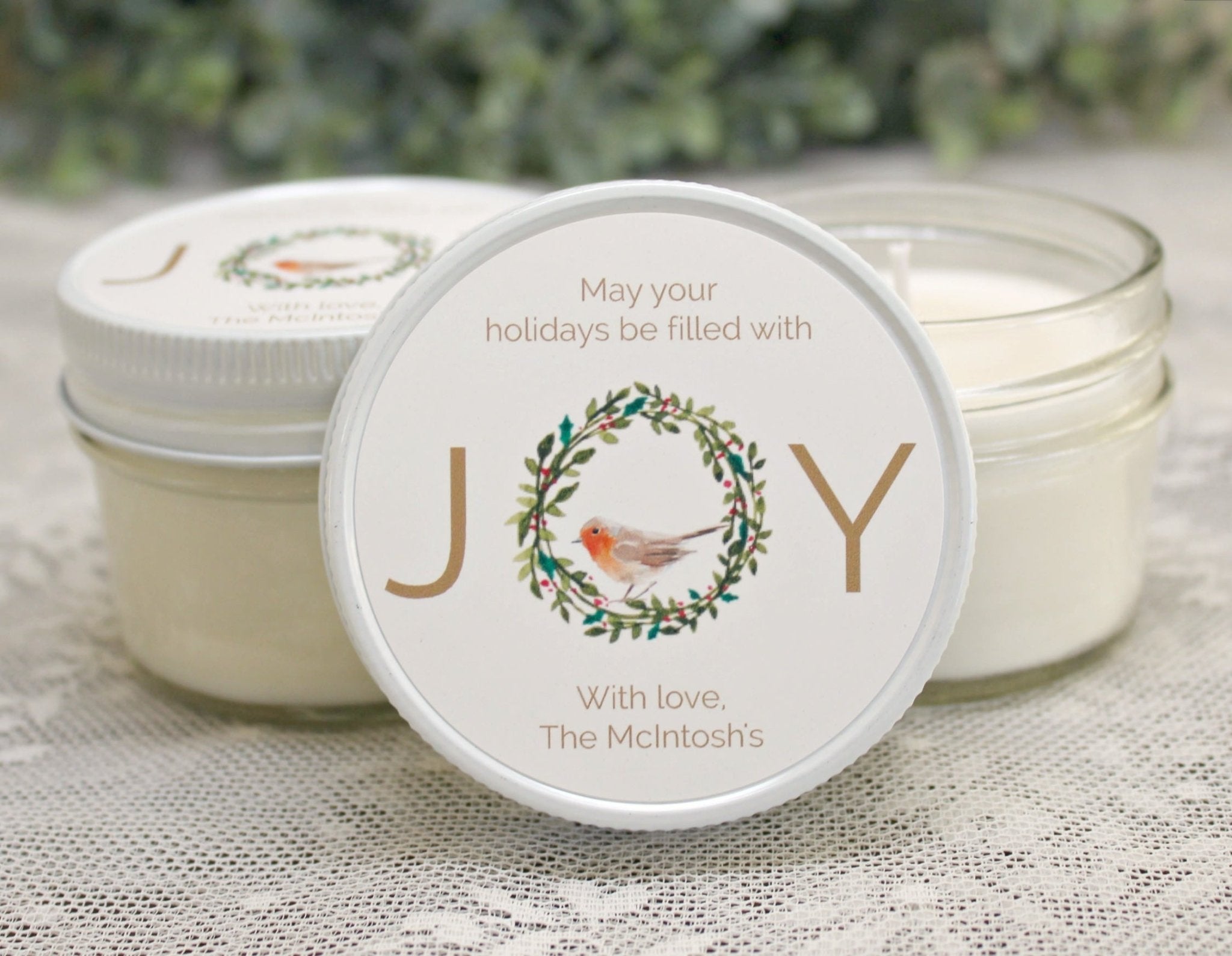 Joy Christmas Favor - The Dancing Wick