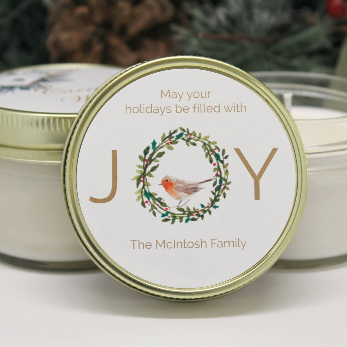 Joy Christmas Favor - The Dancing Wick