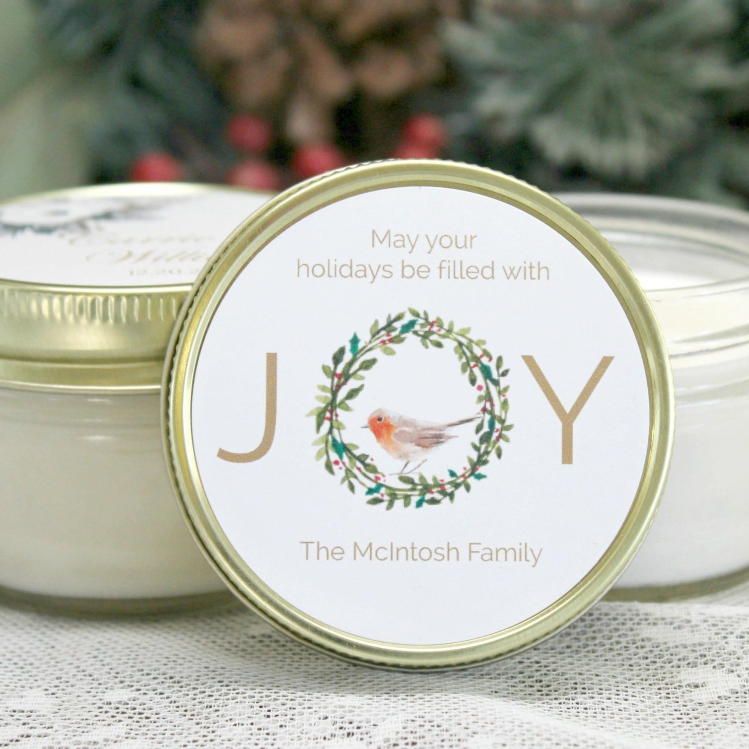 Joy Christmas Favor - The Dancing Wick