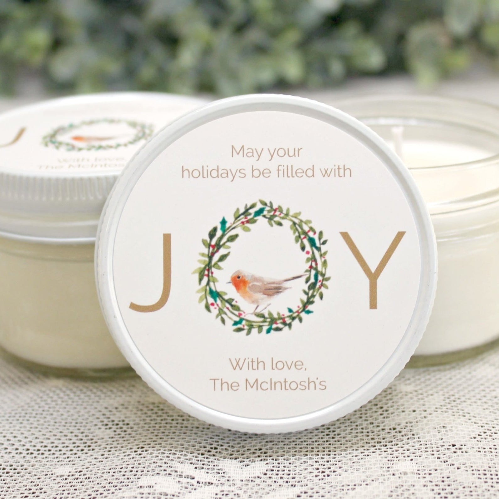 Joy Christmas Favor - The Dancing Wick