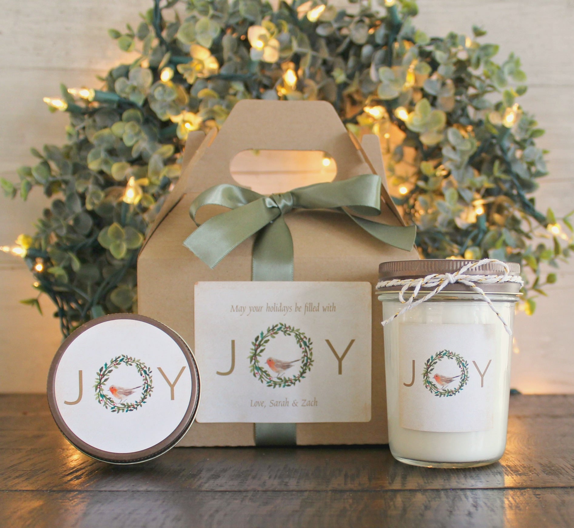 Joy Christmas Gift Set - The Dancing Wick