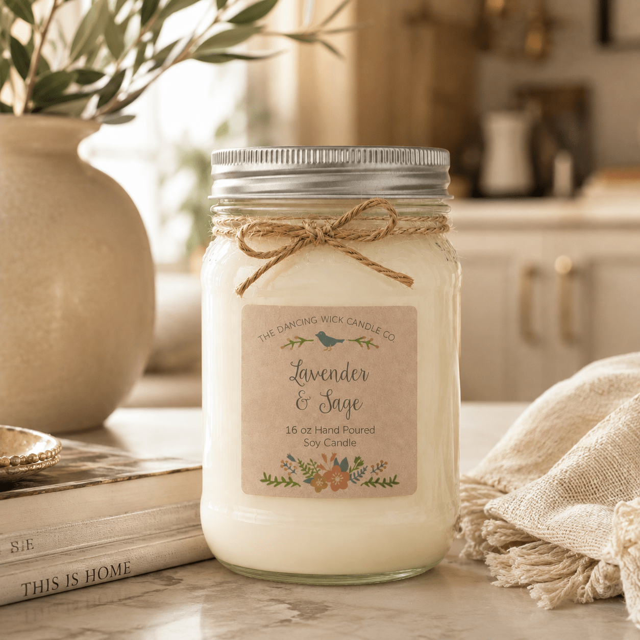 Lavender & Sage - Spring TDW Candle - The Dancing Wick