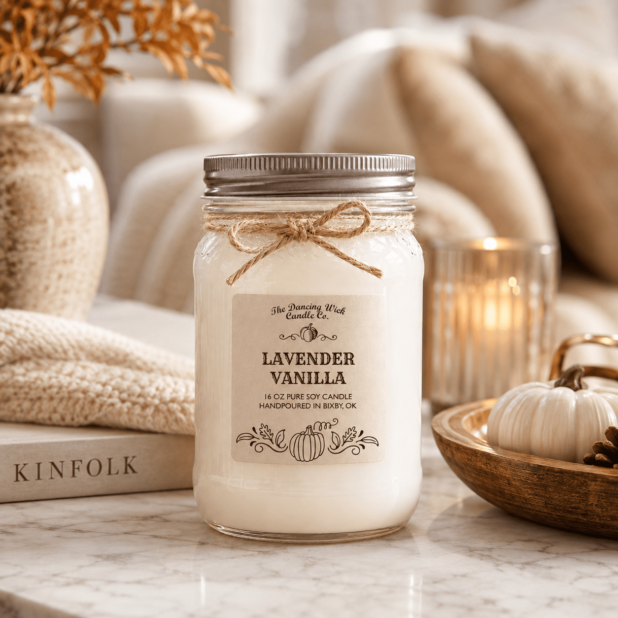 Lavender Vanilla - Fall Candle - The Dancing Wick
